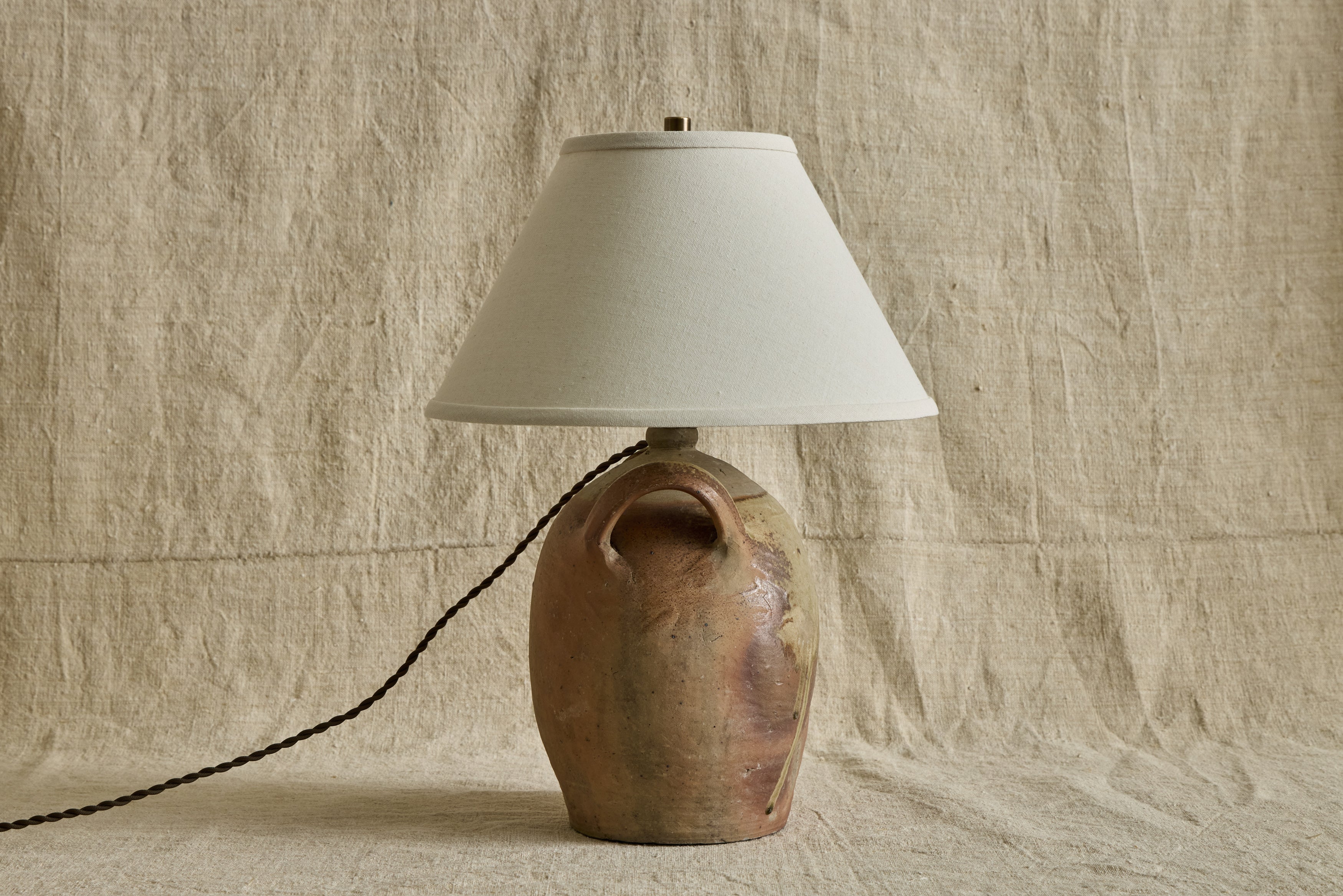 French Stoneware Jug Lamp No. 4