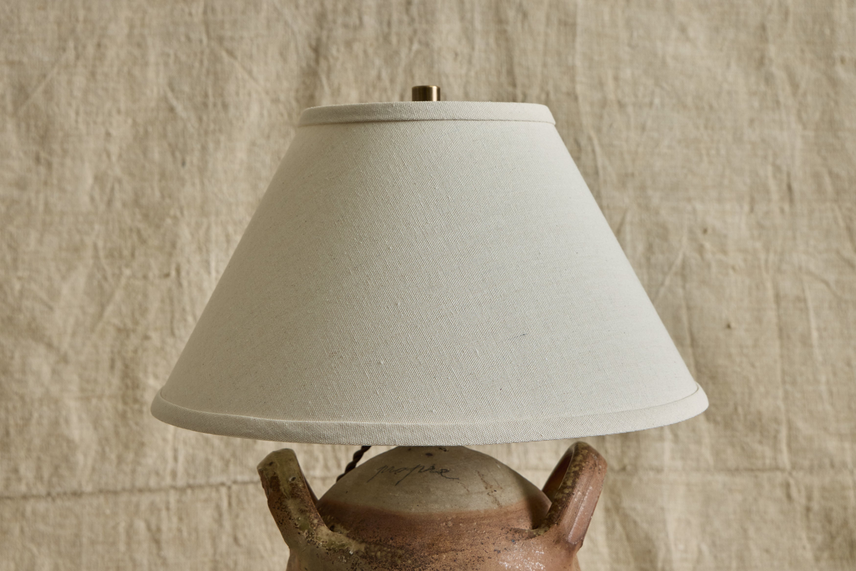 French Stoneware Jug Lamp No. 4