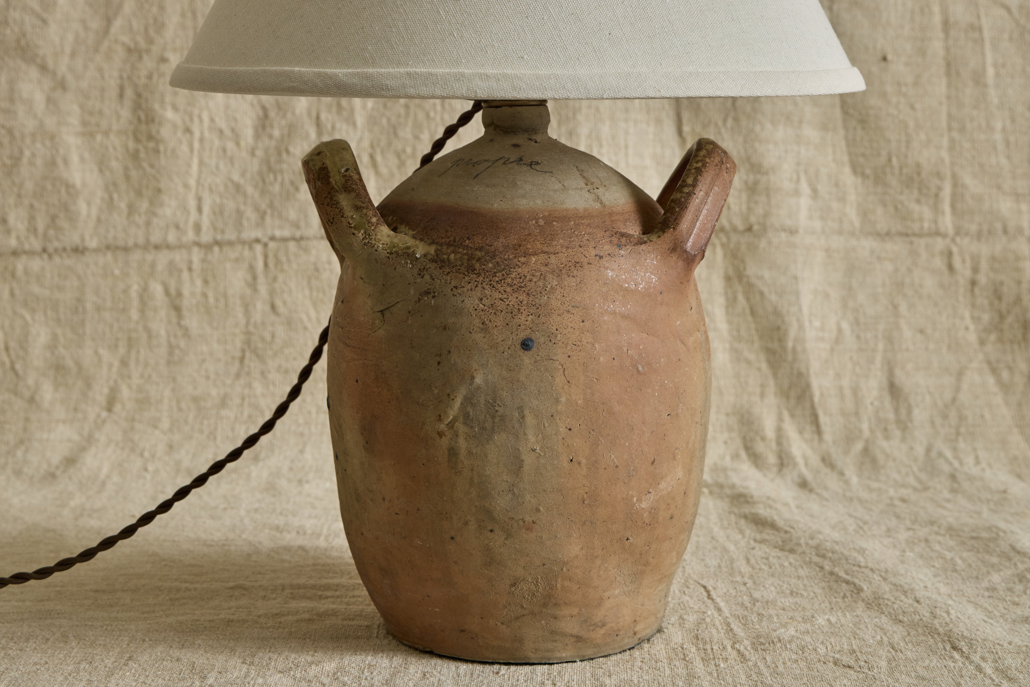 French Stoneware Jug Lamp No. 4