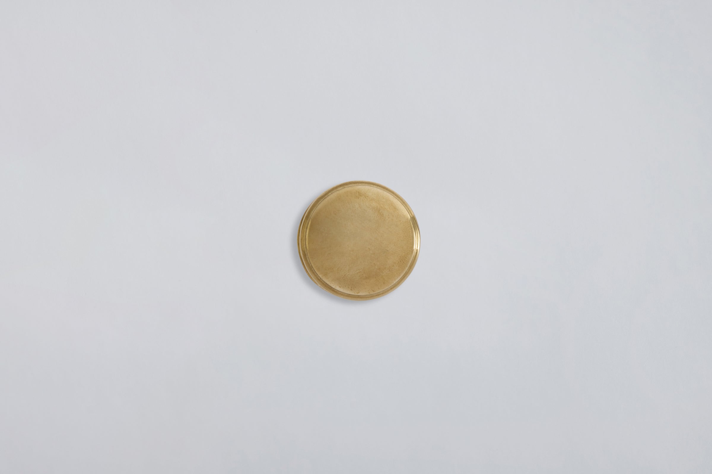Bantam Knob, Polished Brass