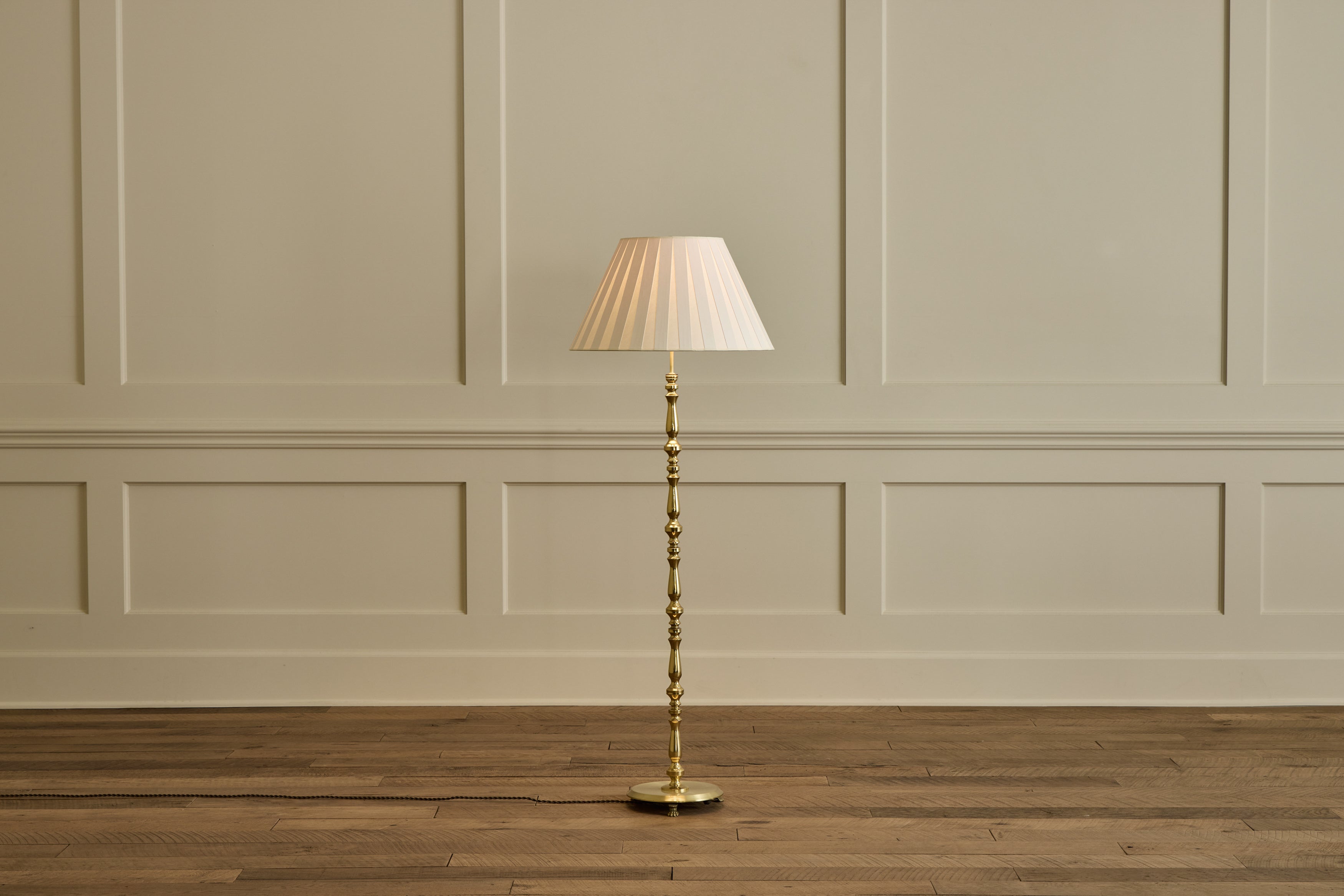 Danish Brass Floor Lamp
