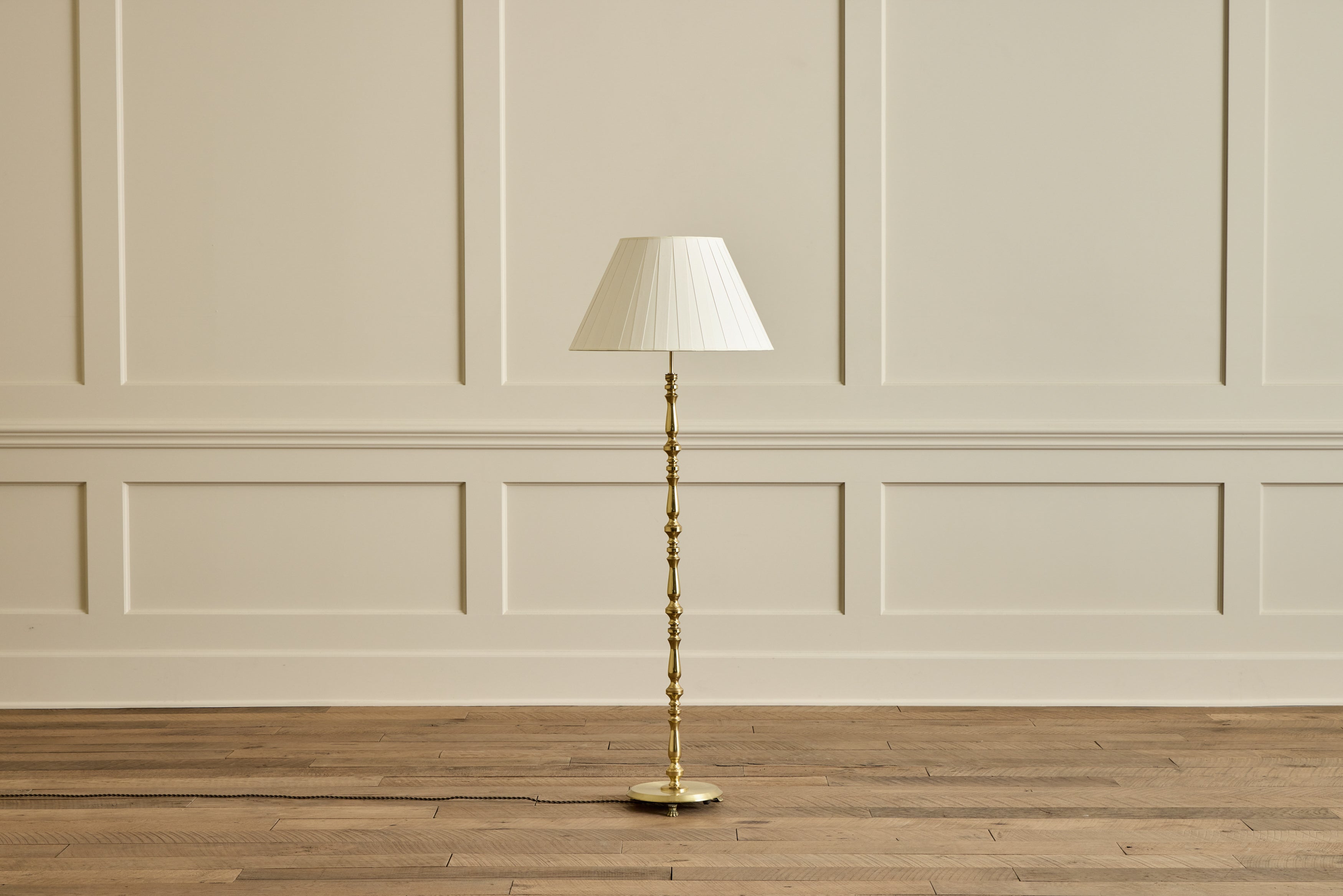 Danish Brass Floor Lamp
