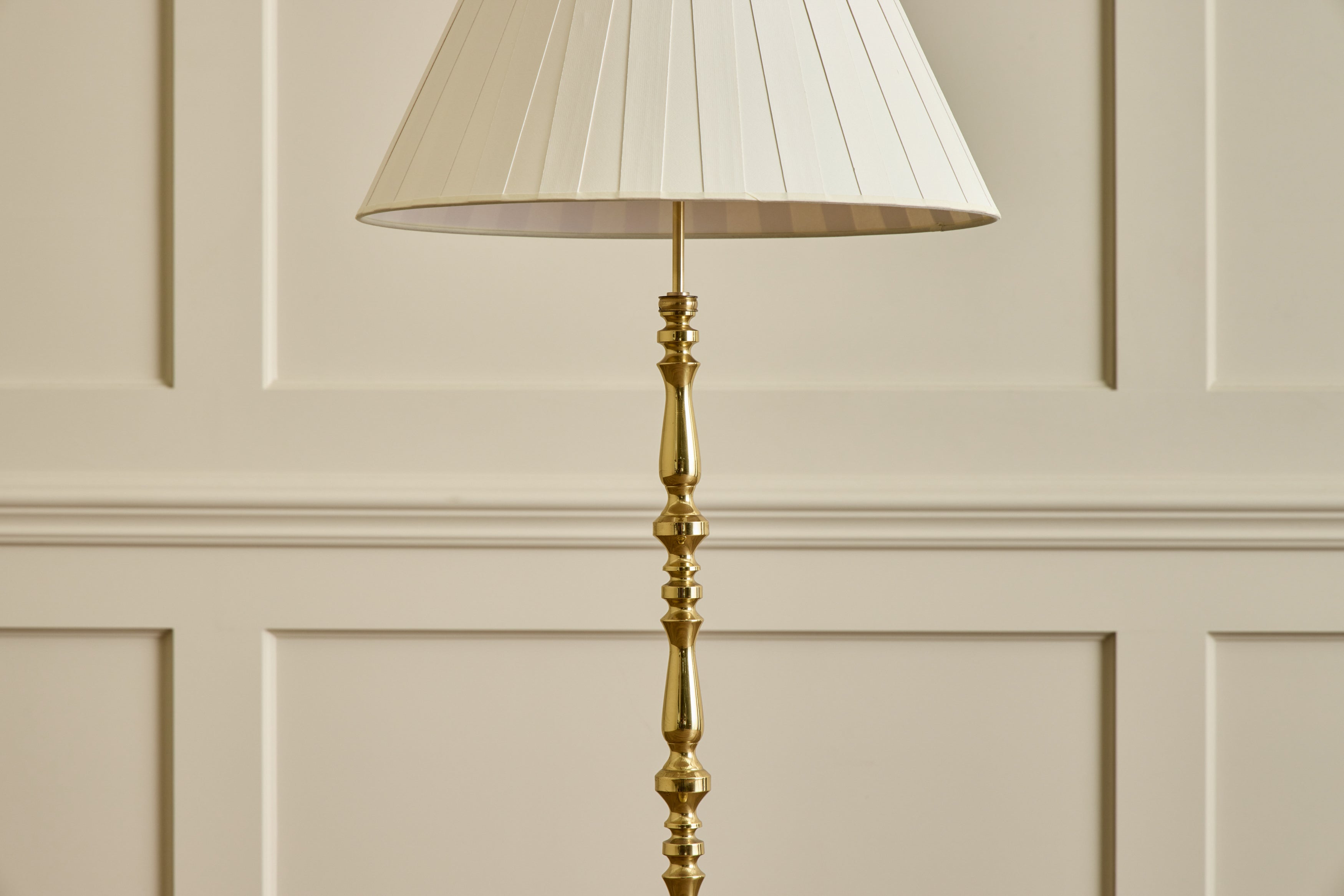Danish Brass Floor Lamp