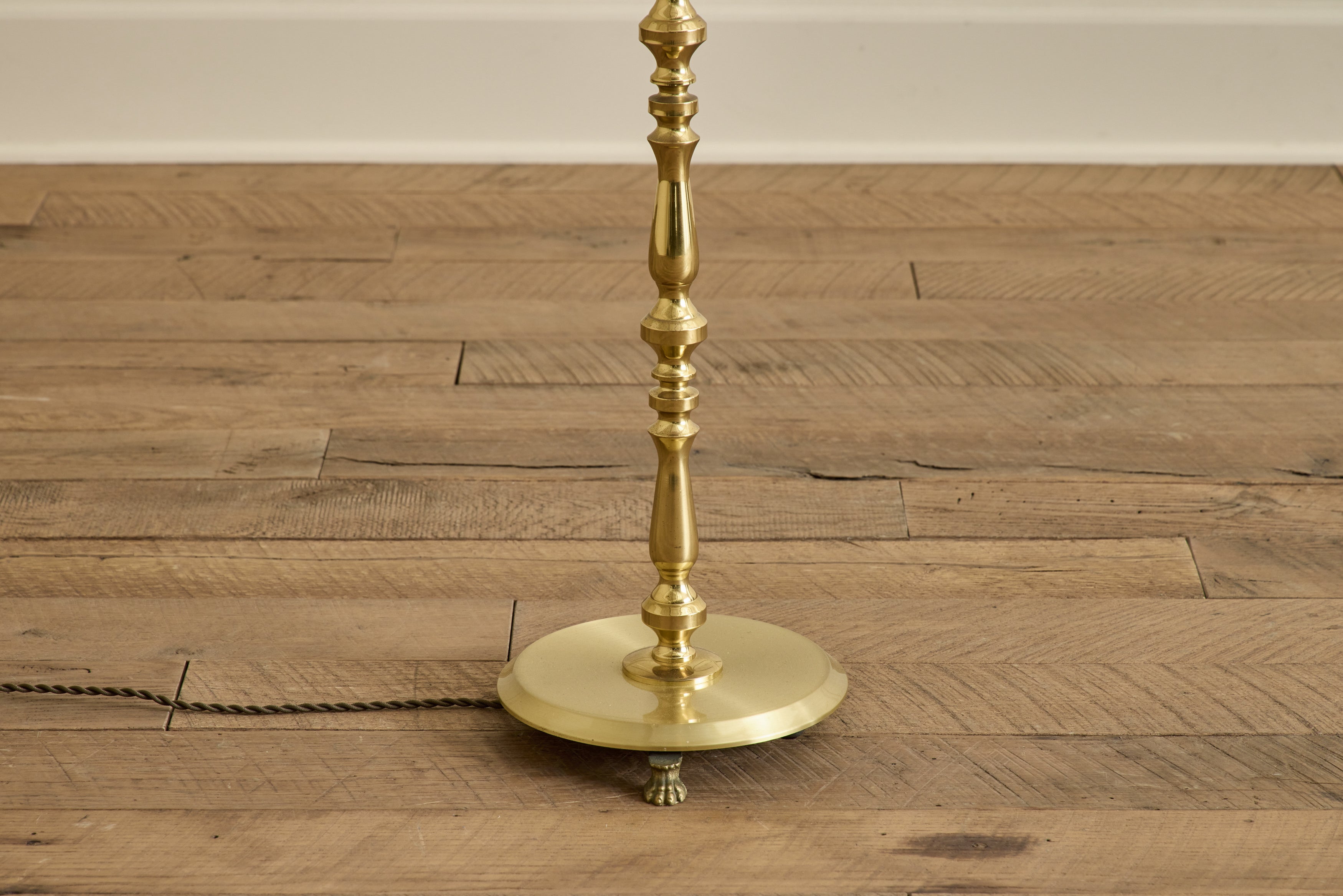 Danish Brass Floor Lamp