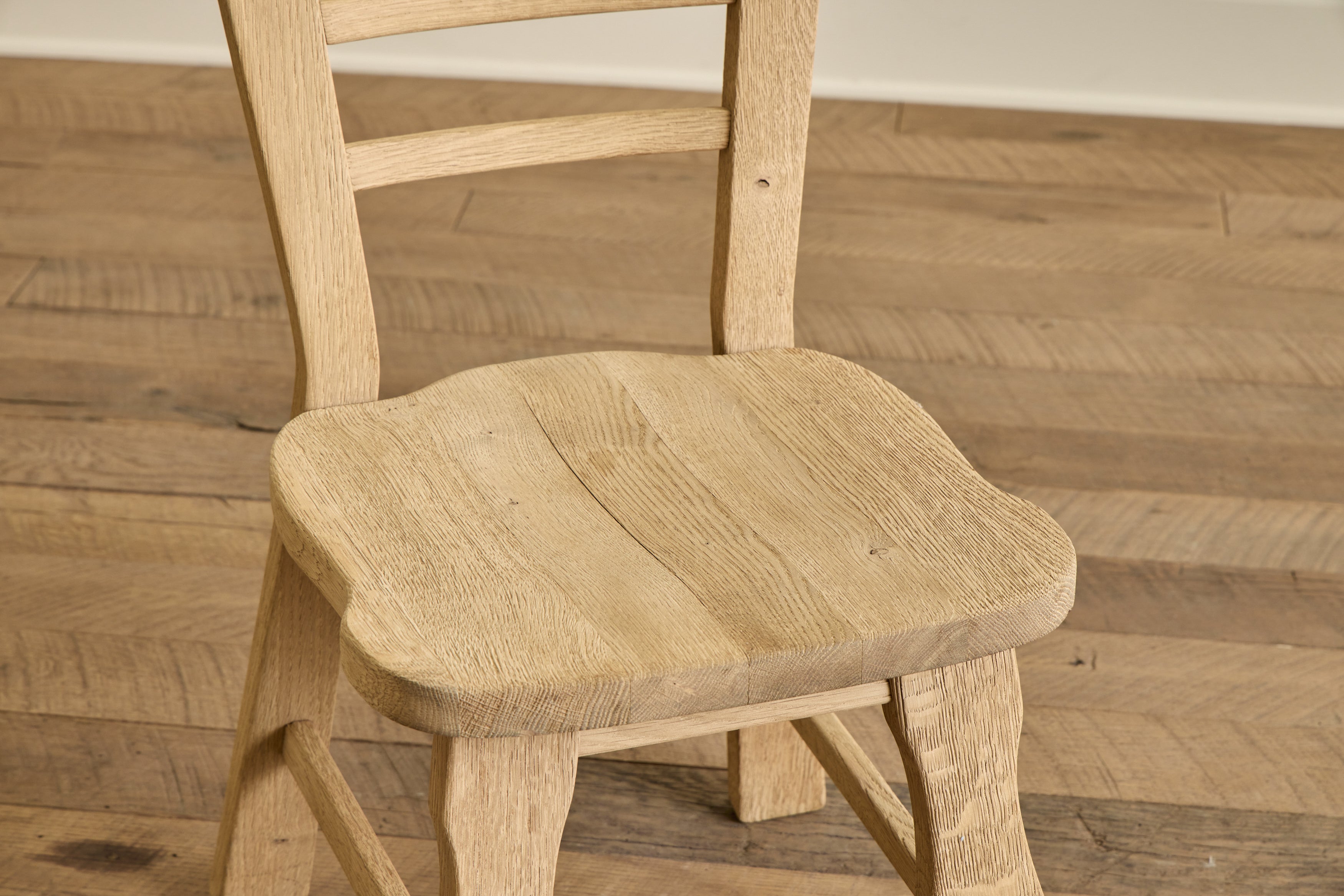 1960s French Oak Chairs