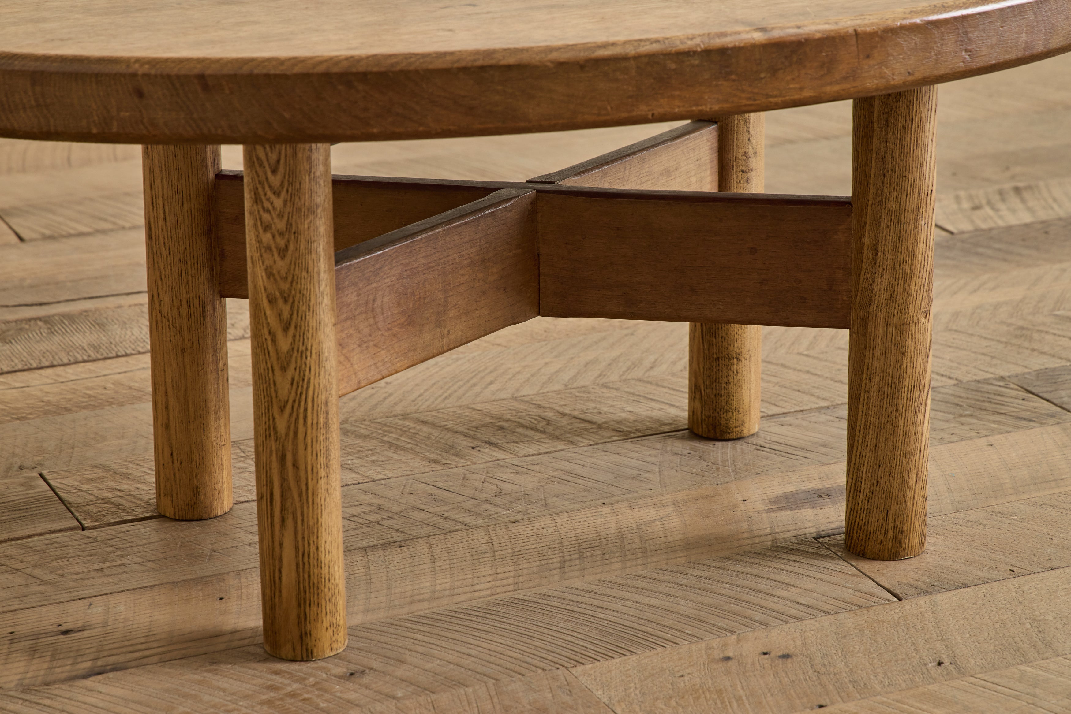 Belgian Oak Wood Coffee Table