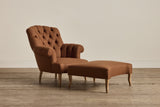 Shown in Holland & Sherry Melange Wool Flannel in Paprika and Natural Oak