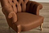 Shown in Holland & Sherry Melange Wool Flannel in Paprika and Natural Oak