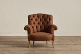 Shown in Holland & Sherry Melange Wool Flannel in Paprika and Natural Oak