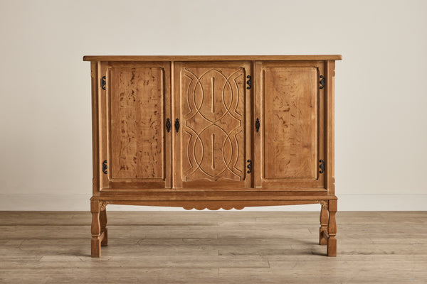 Carved Oak Highboard