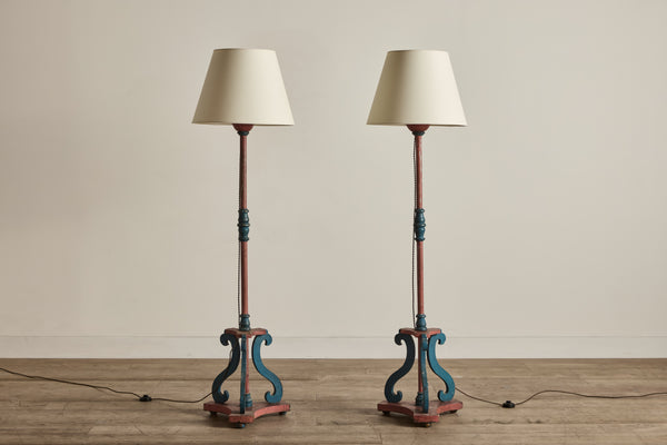 Painted Italian Floor Lamps