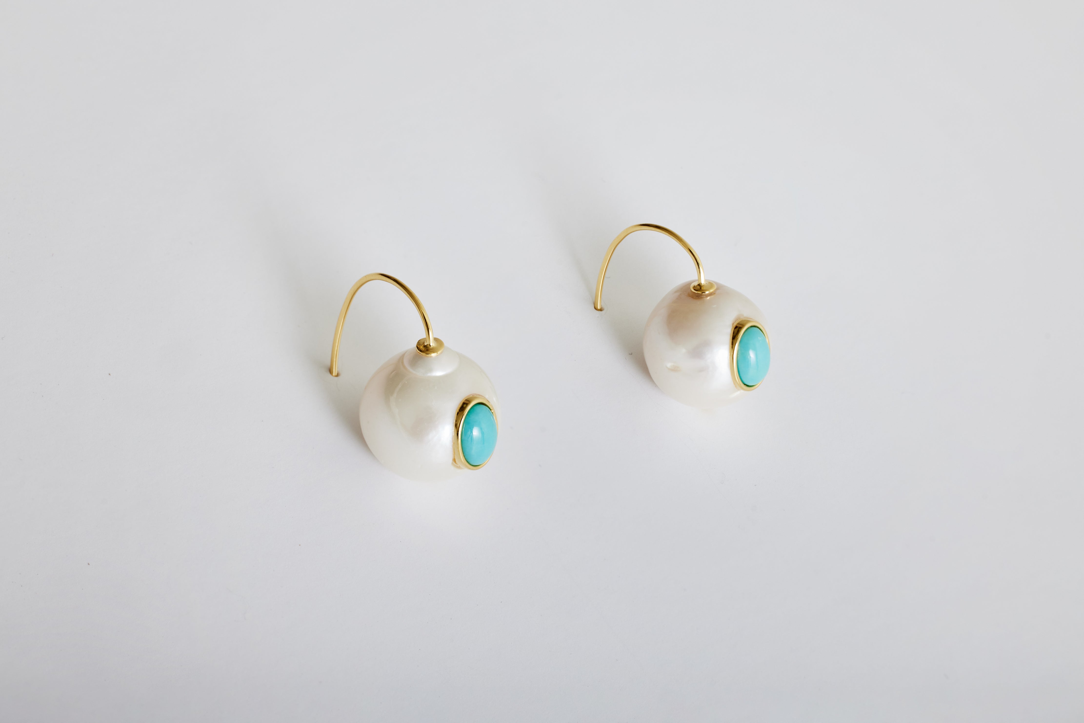 Lizzie Fortunato, Pearl Pablo Earrings in Turquoise