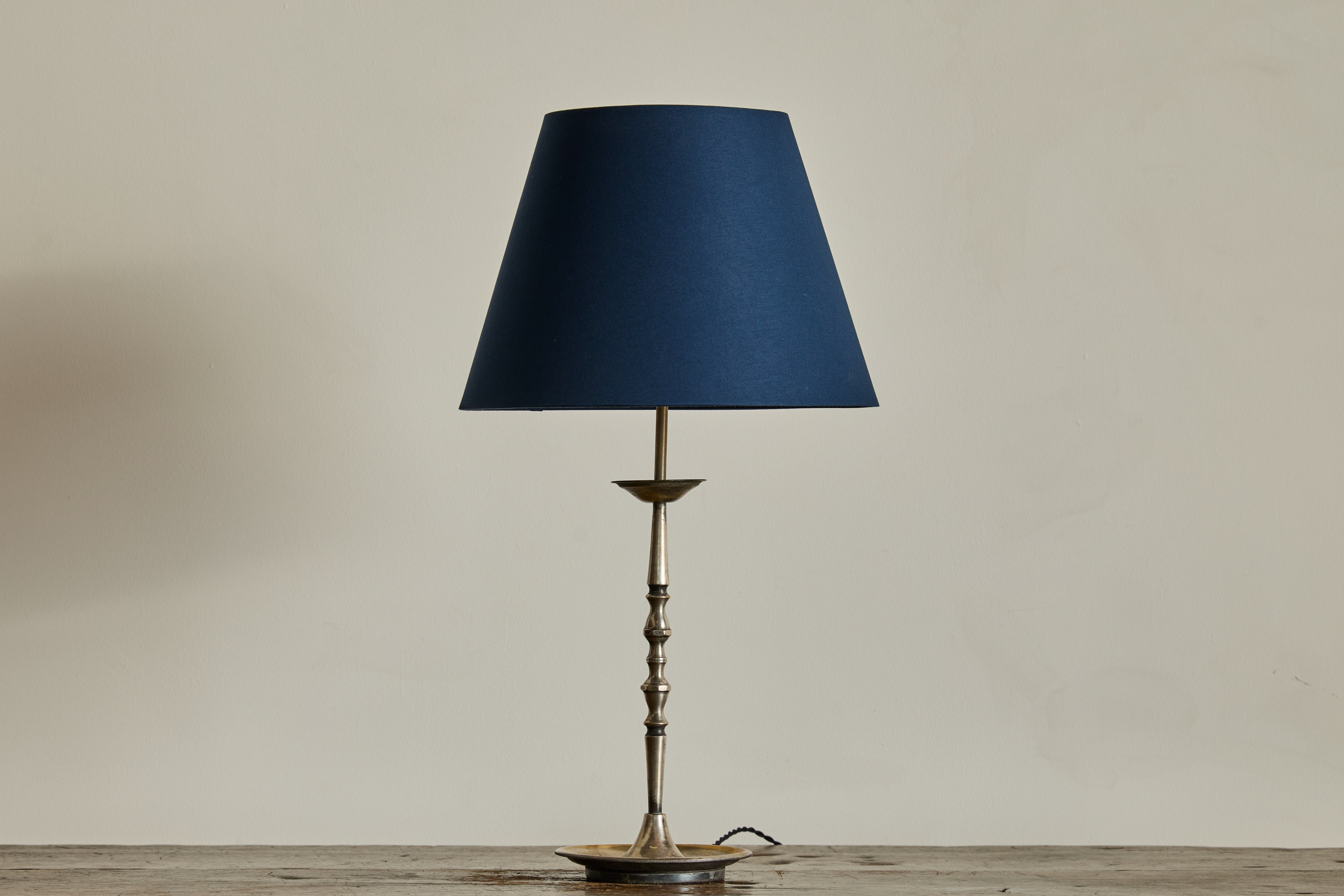 Pair of Silver Table Lamps