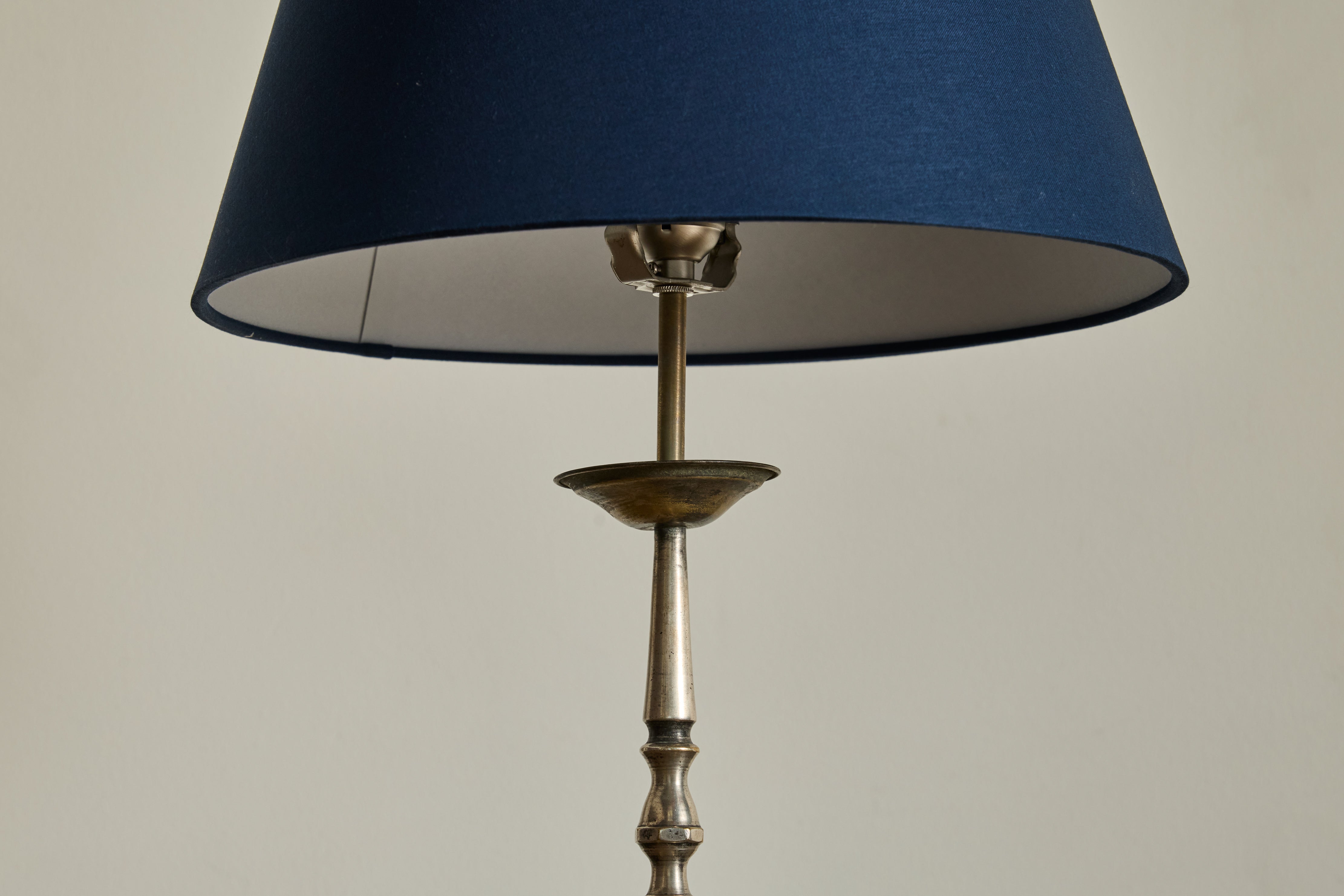 Pair of Silver Table Lamps