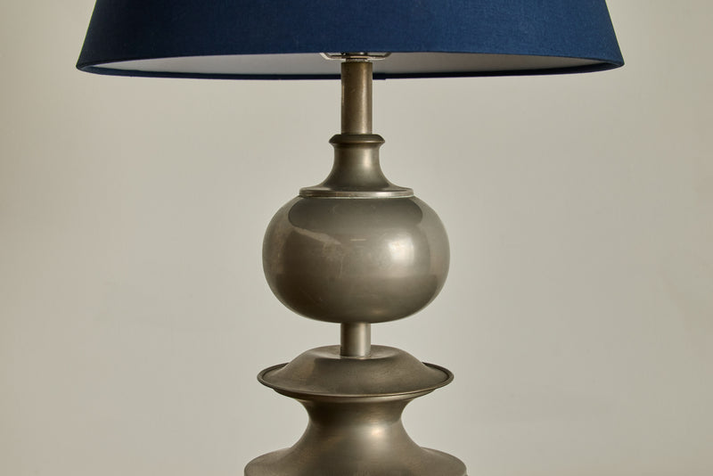 Pair of Nickel Table Lamps (LA)