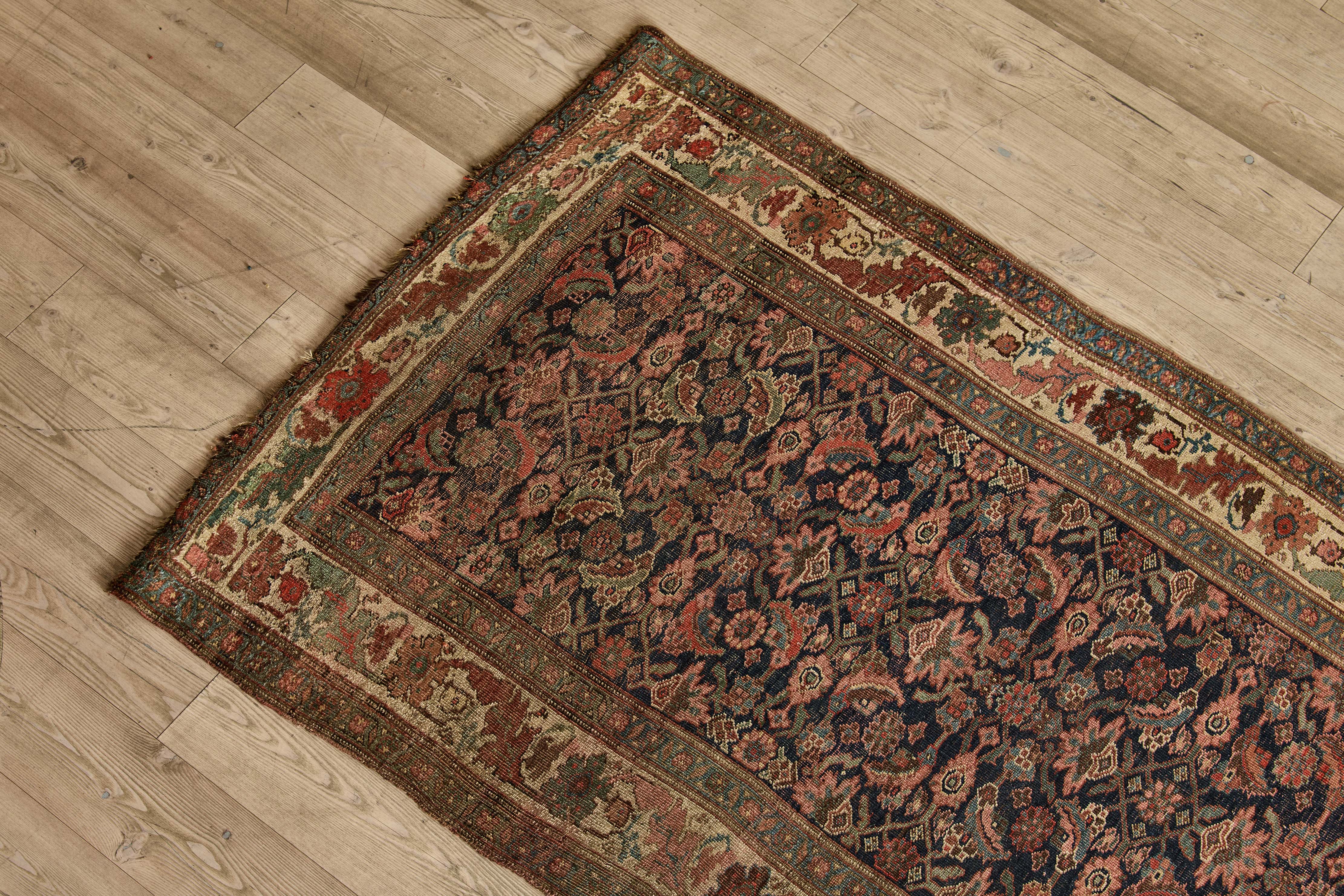 Floral Bijar Runner 4'8 x 11'8