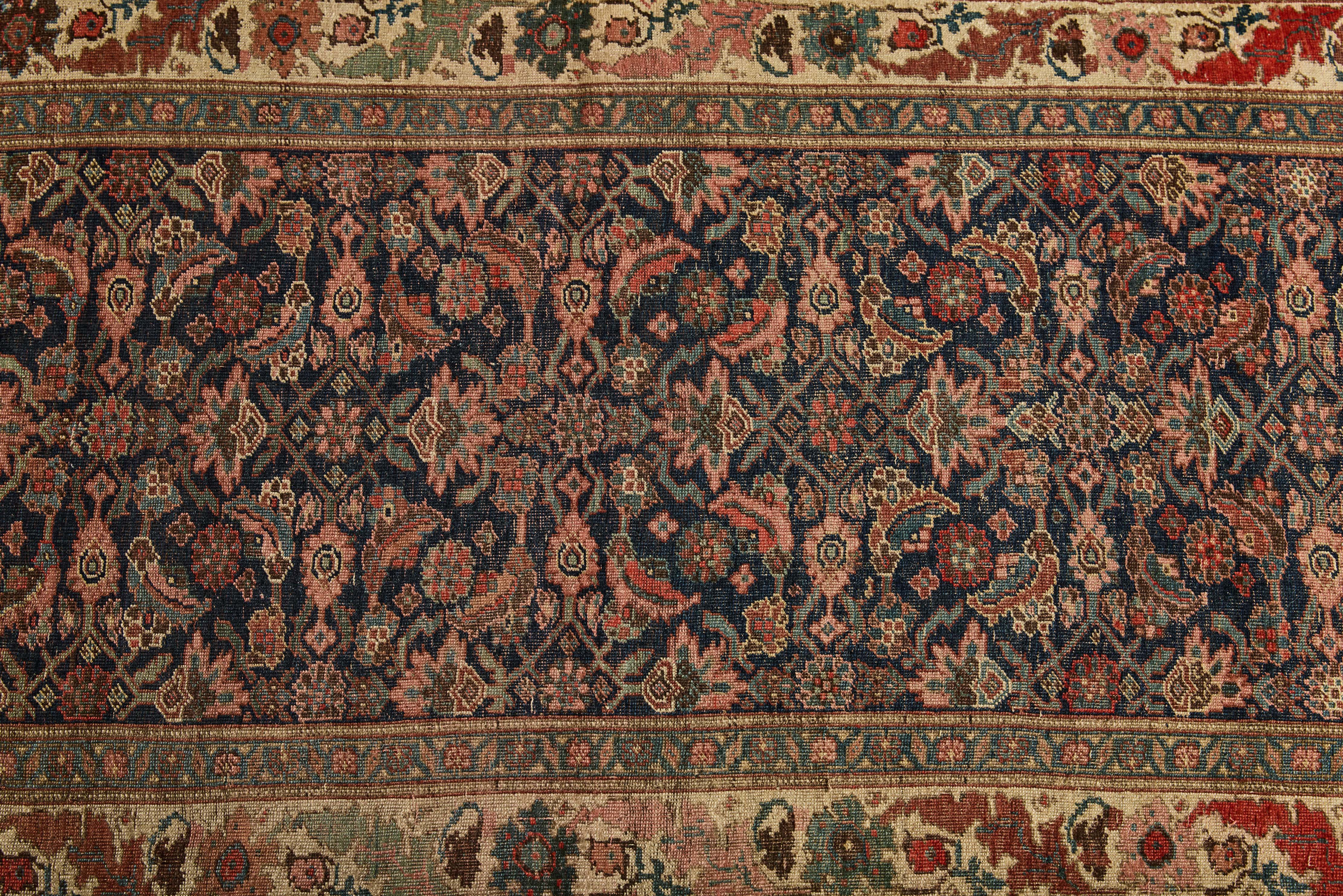 Floral Bijar Runner 4'8 x 11'8