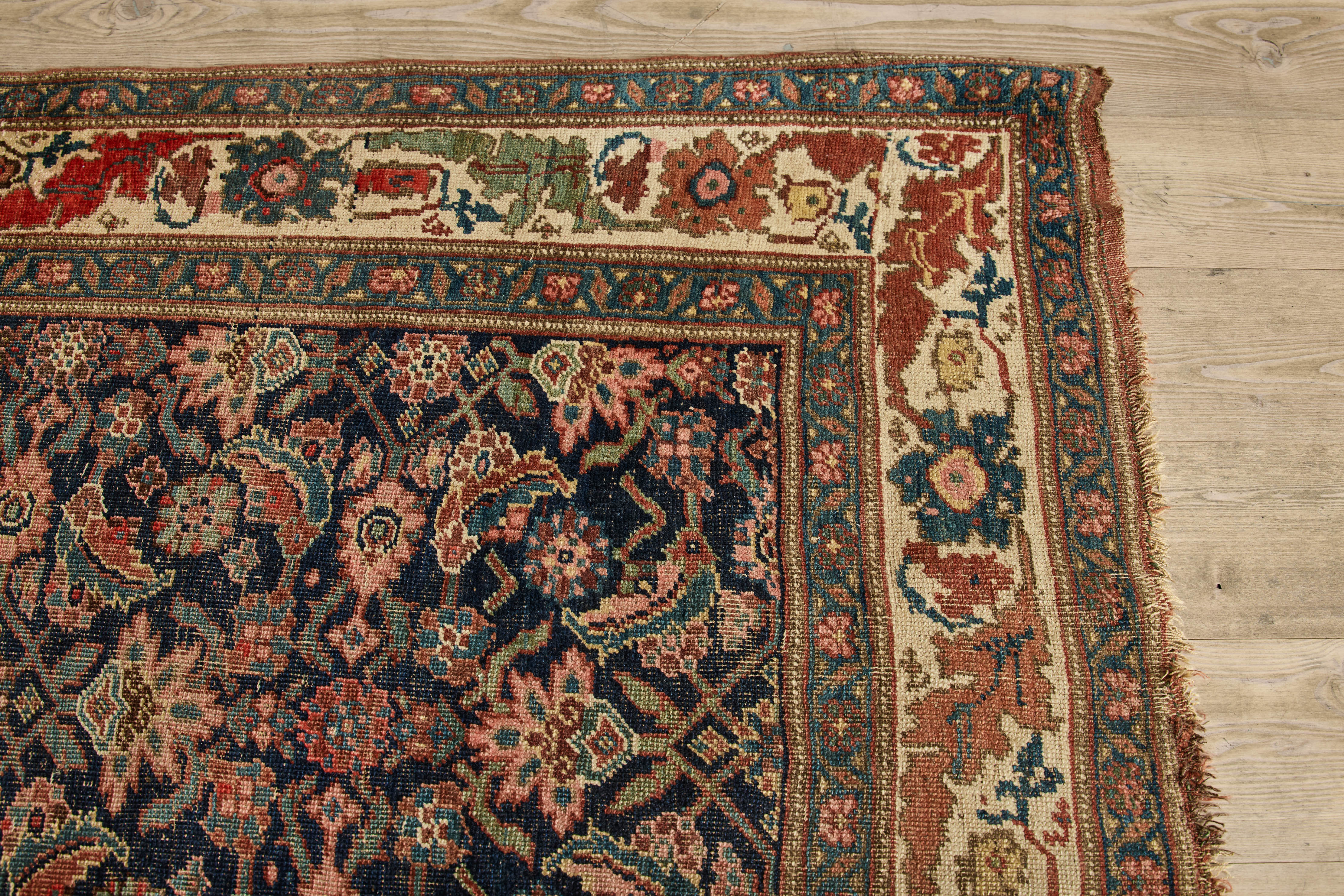 Floral Bijar Runner 4'8 x 11'8