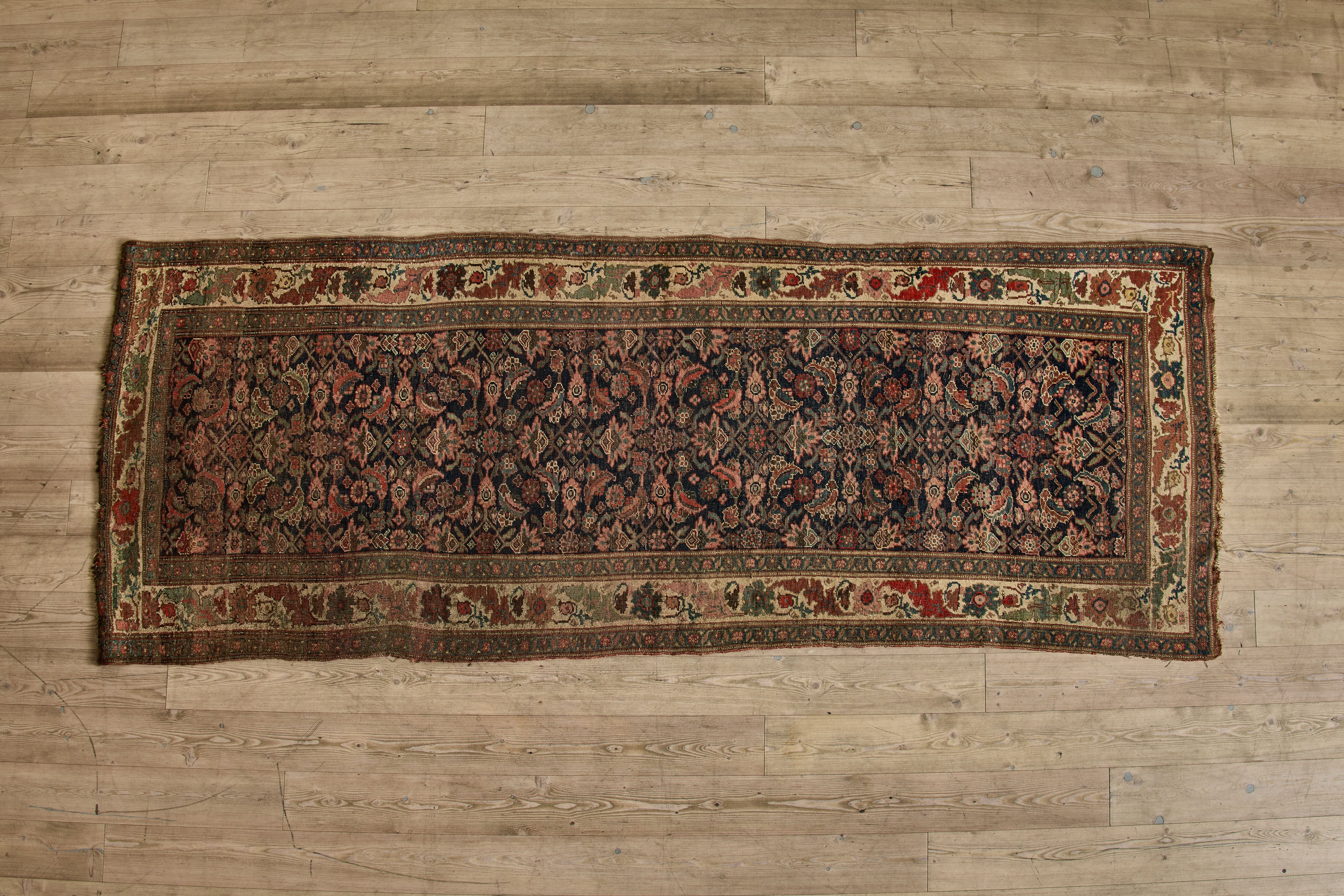 Floral Bijar Runner 4'8 x 11'8