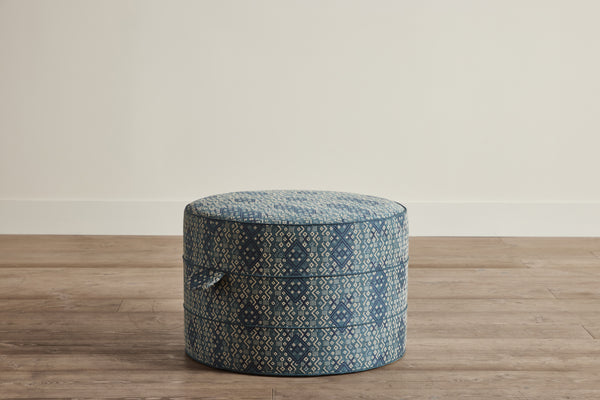 Nickey Kehoe 24" Round Hassock - In Stock (NYC)