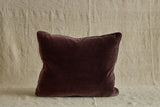 Velvet Pillow in Raisin