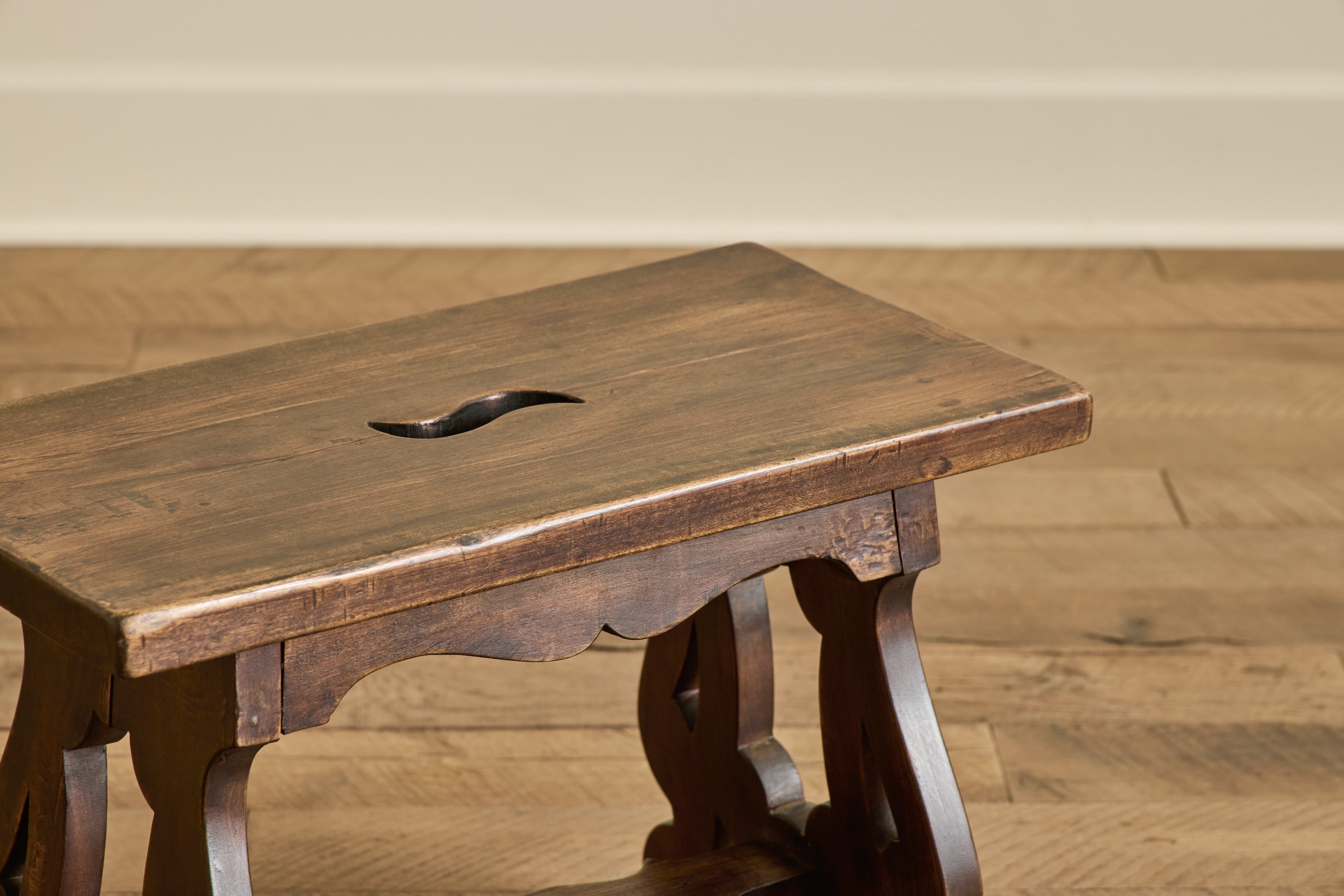 Pair of Petite Wood Benches