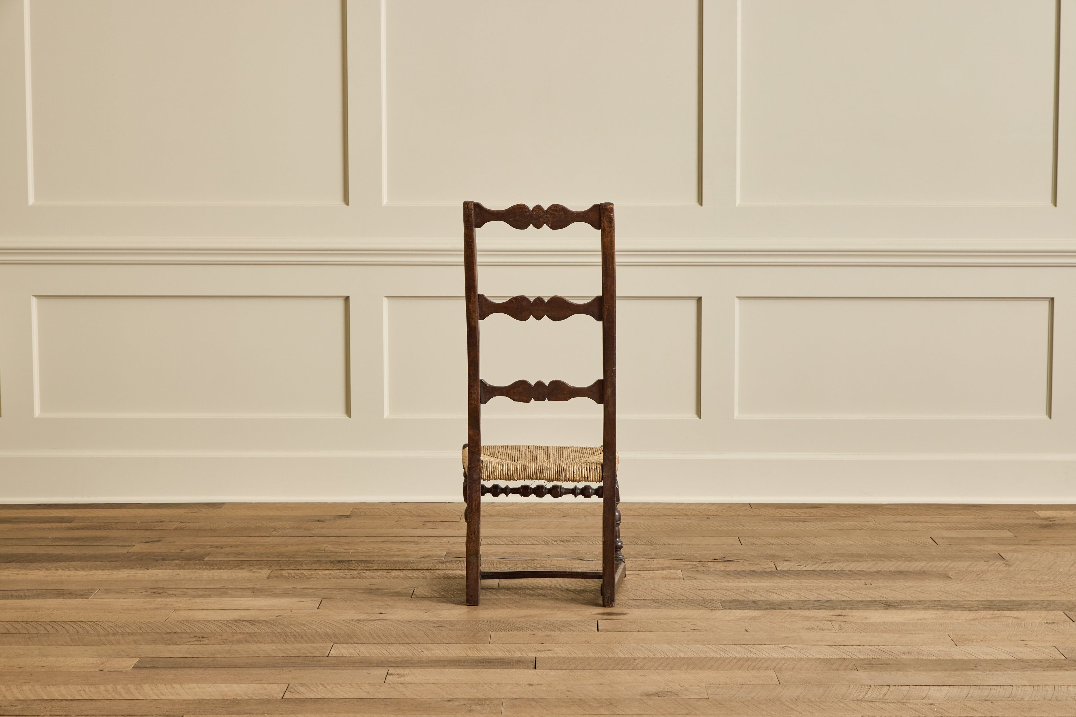 Pair of High Back Rush Chairs