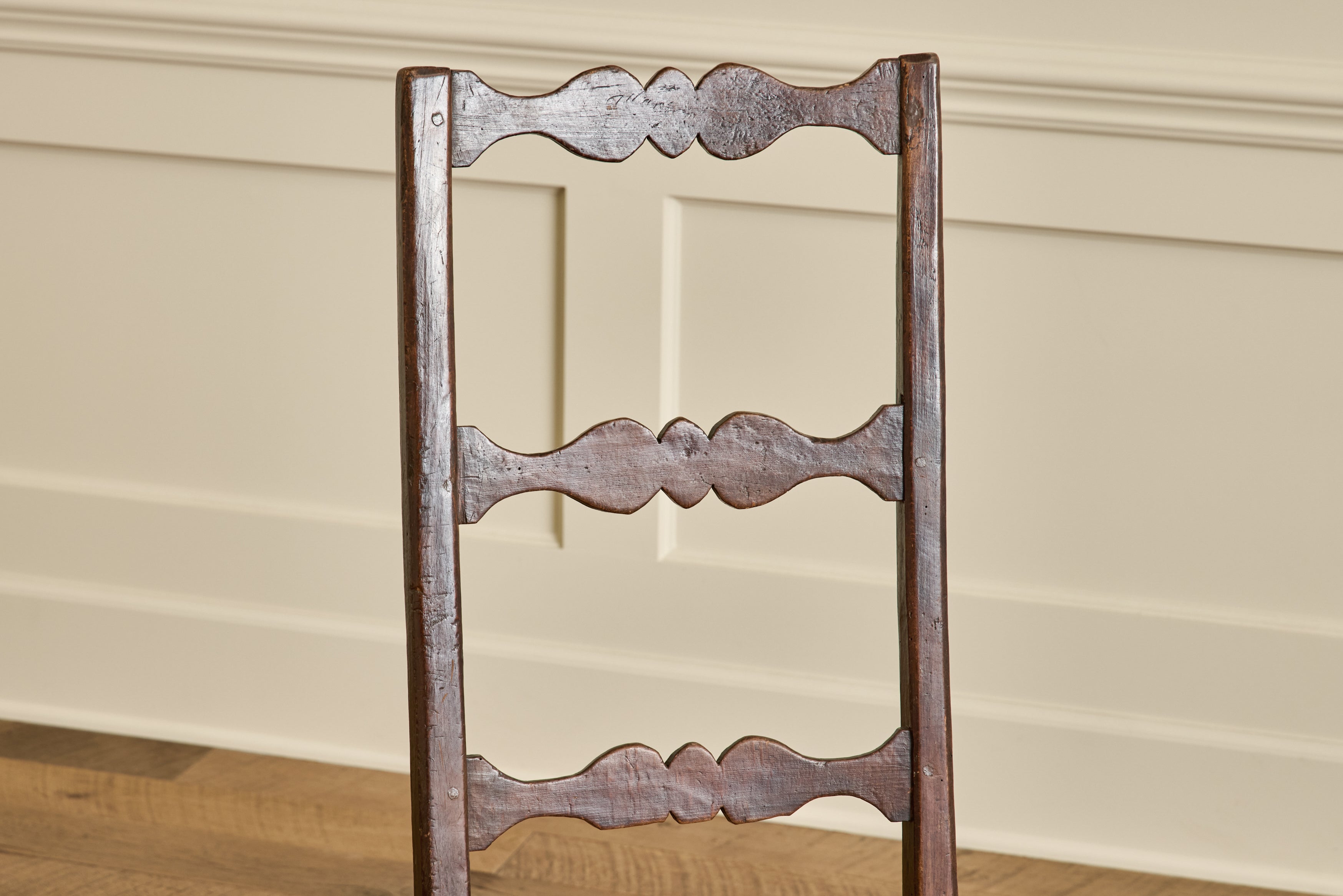 Pair of High Back Rush Chairs