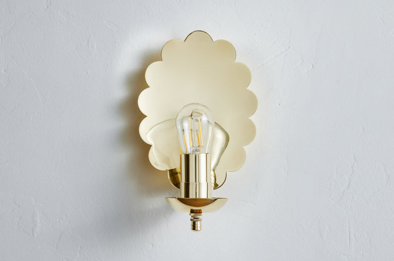 Scalloped Candle Sconce