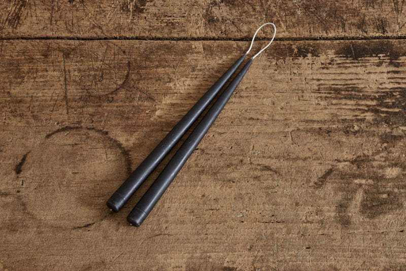 Beeswax Tapers, Black