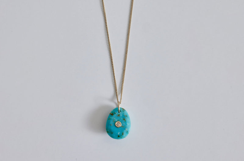 Pascale Monvoisin, Orso N°1 Collier Necklace, Turquoise