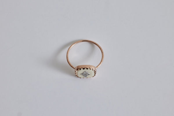 Pascale Monvoisin, Pierrot Ring, Blanc (Size 52)
