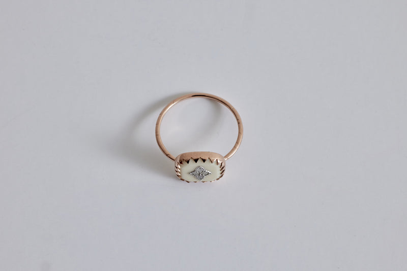 Pascale Monvoisin, Pierrot Ring, Blanc (Size 54)