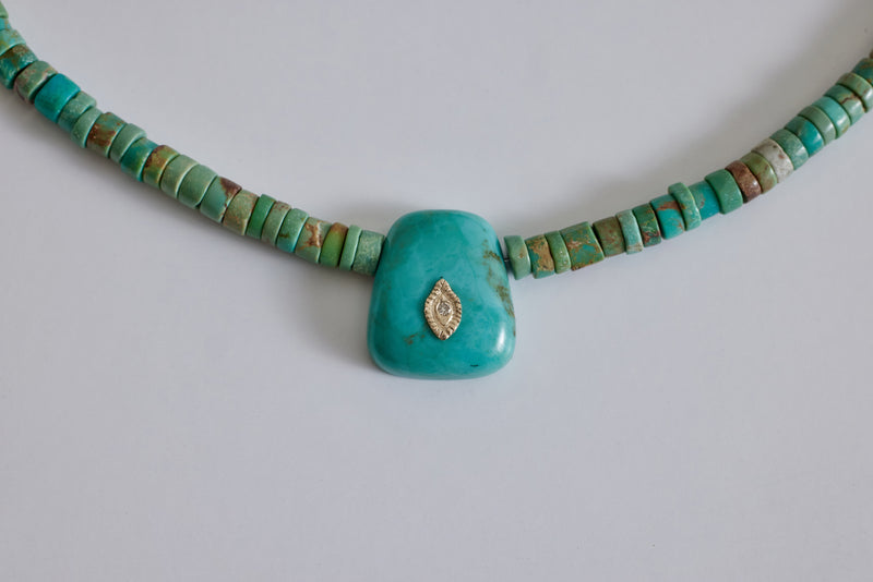 Pascale Monvoisin,Taylor N°2 Turquoise Necklace