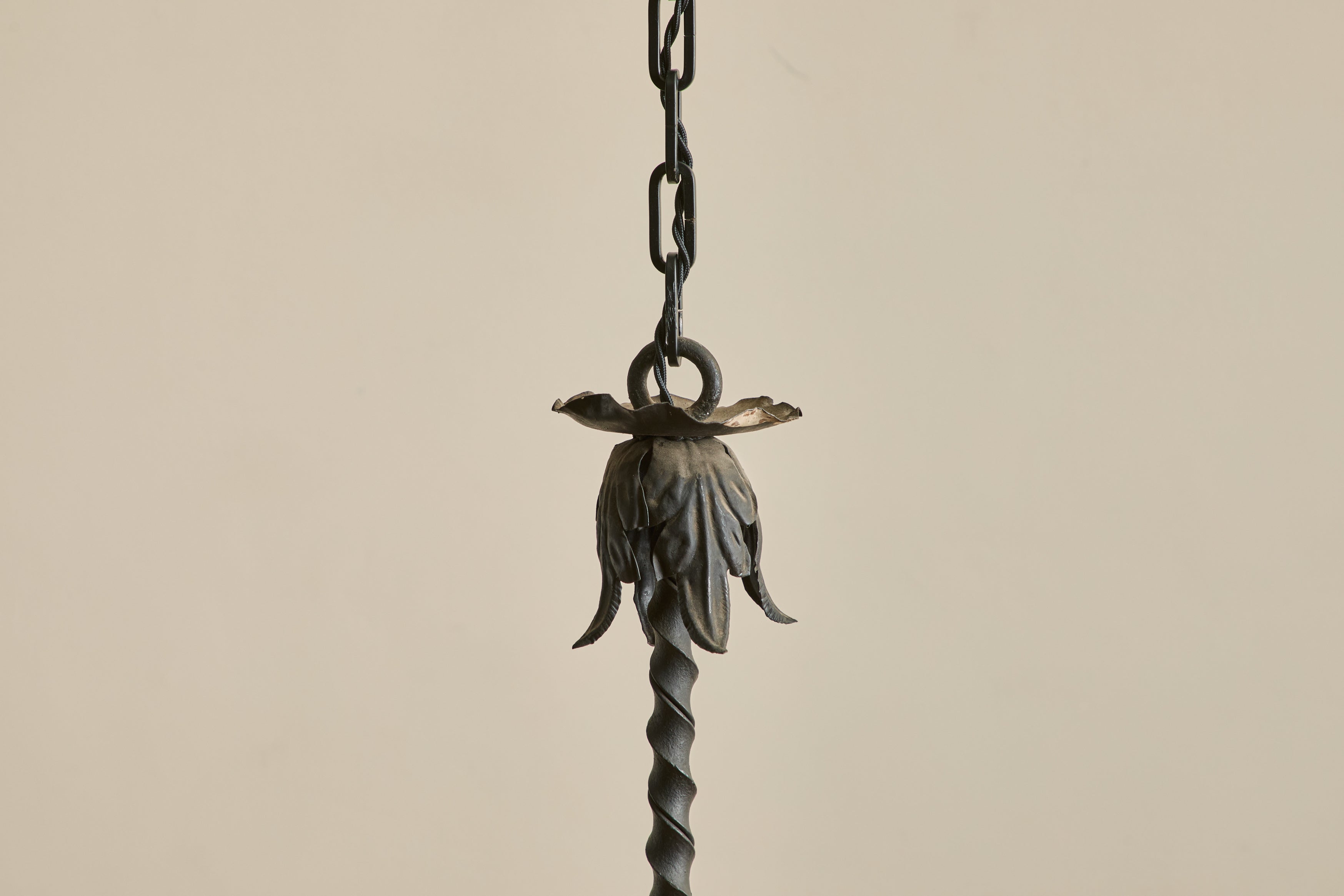 Early 20th Century Iron Chandelier