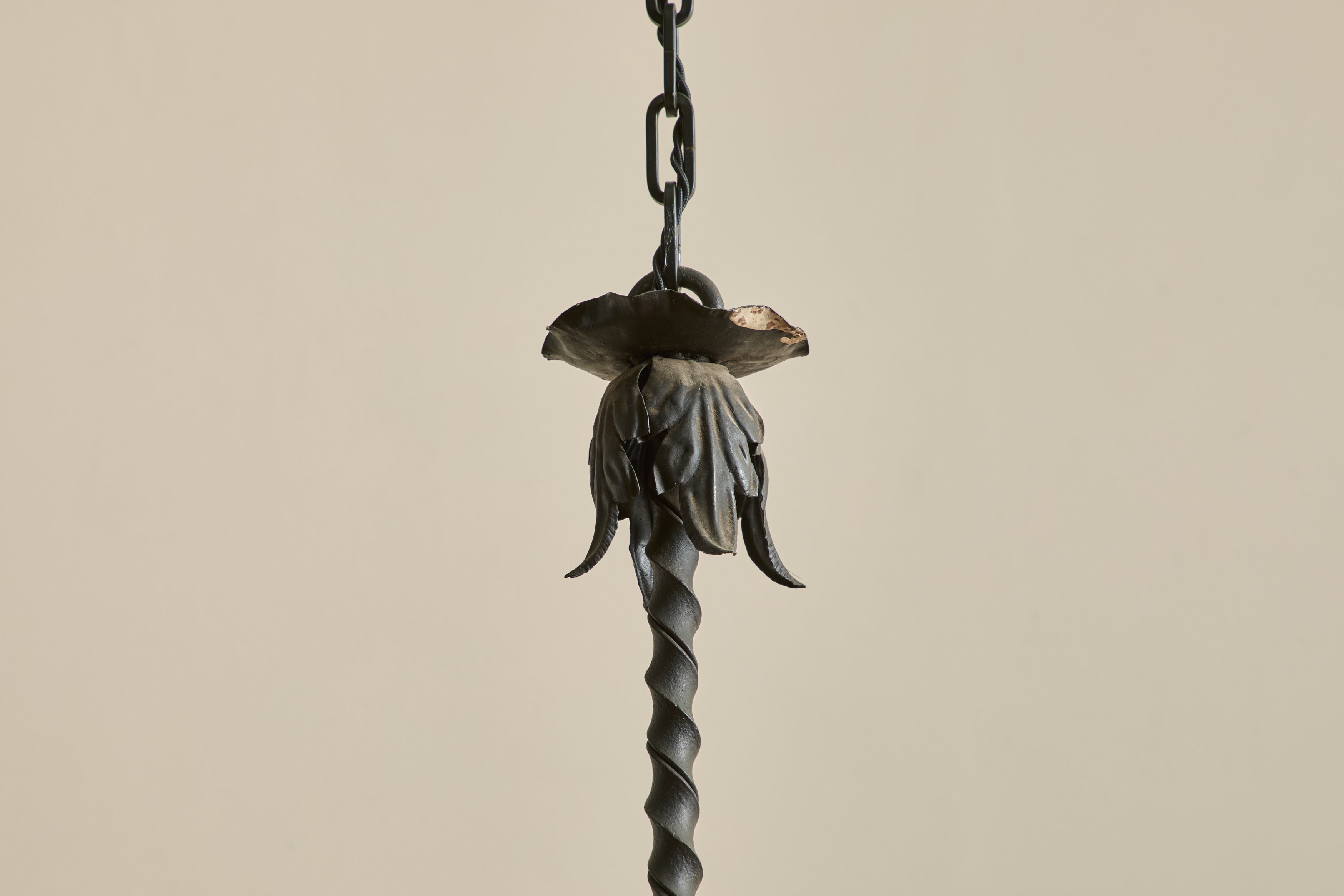 Early 20th Century Iron Chandelier
