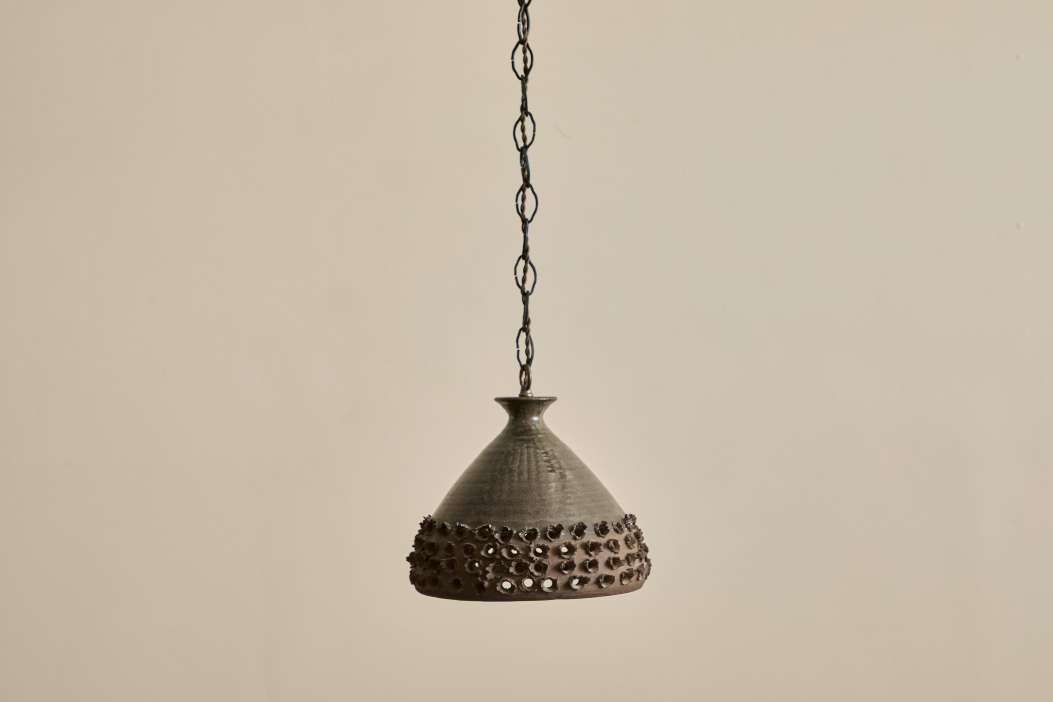 1970s Danish Ceramic Pendant