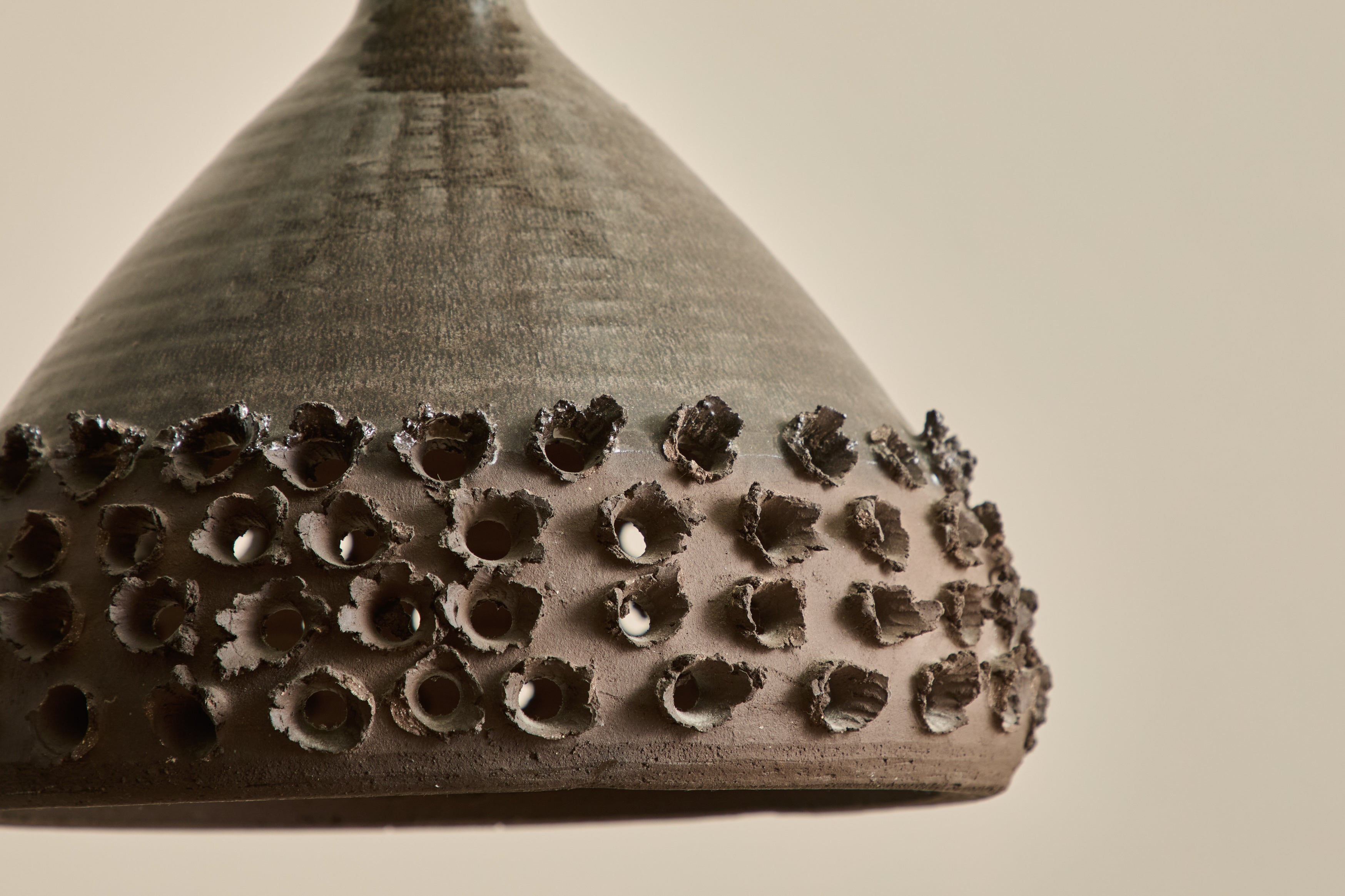 1970s Danish Ceramic Pendant