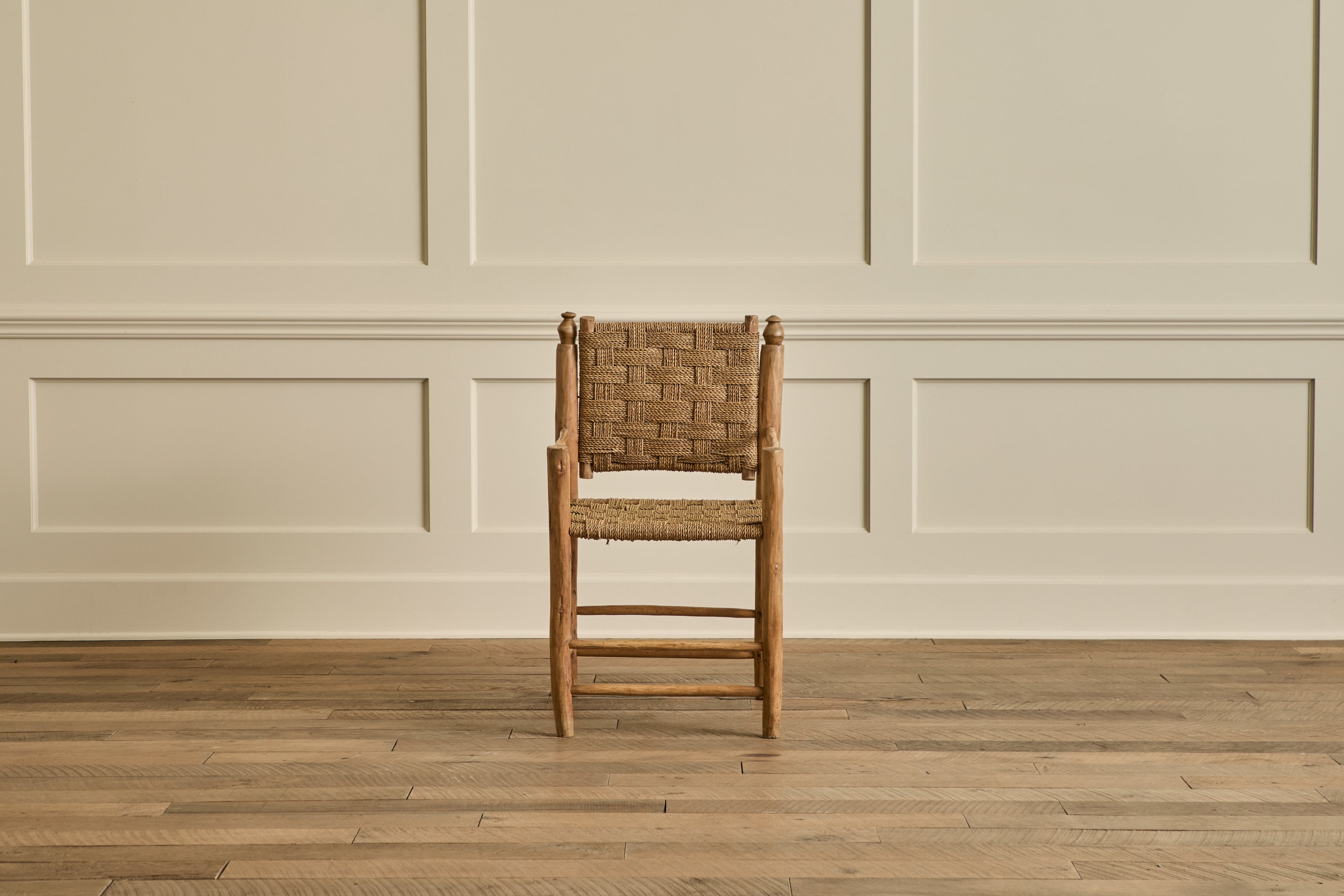 Pair of Woven Lounge Chairs