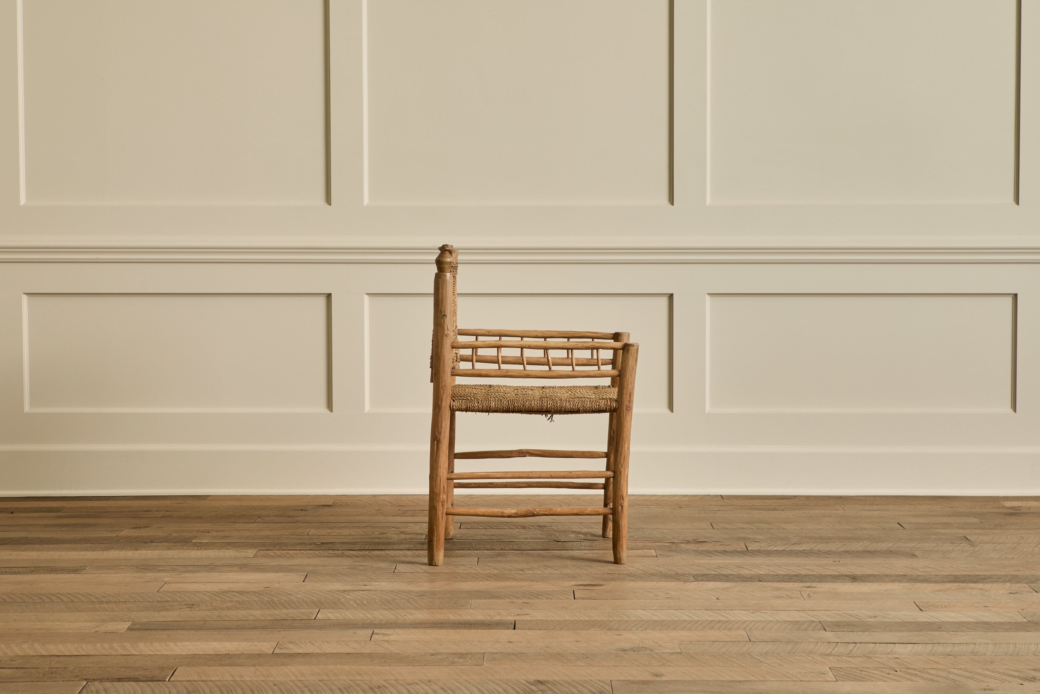 Pair of Woven Lounge Chairs