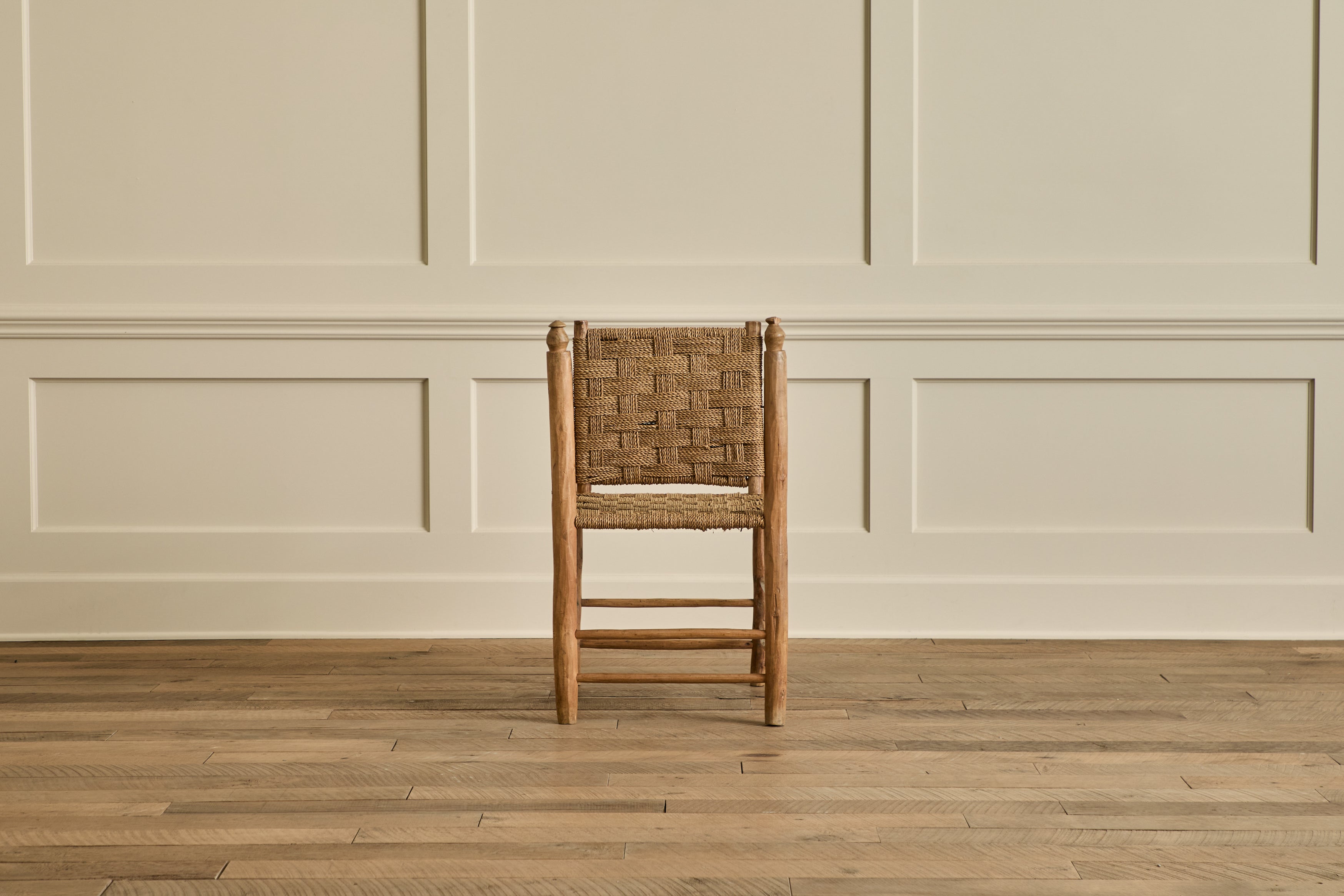 Pair of Woven Lounge Chairs