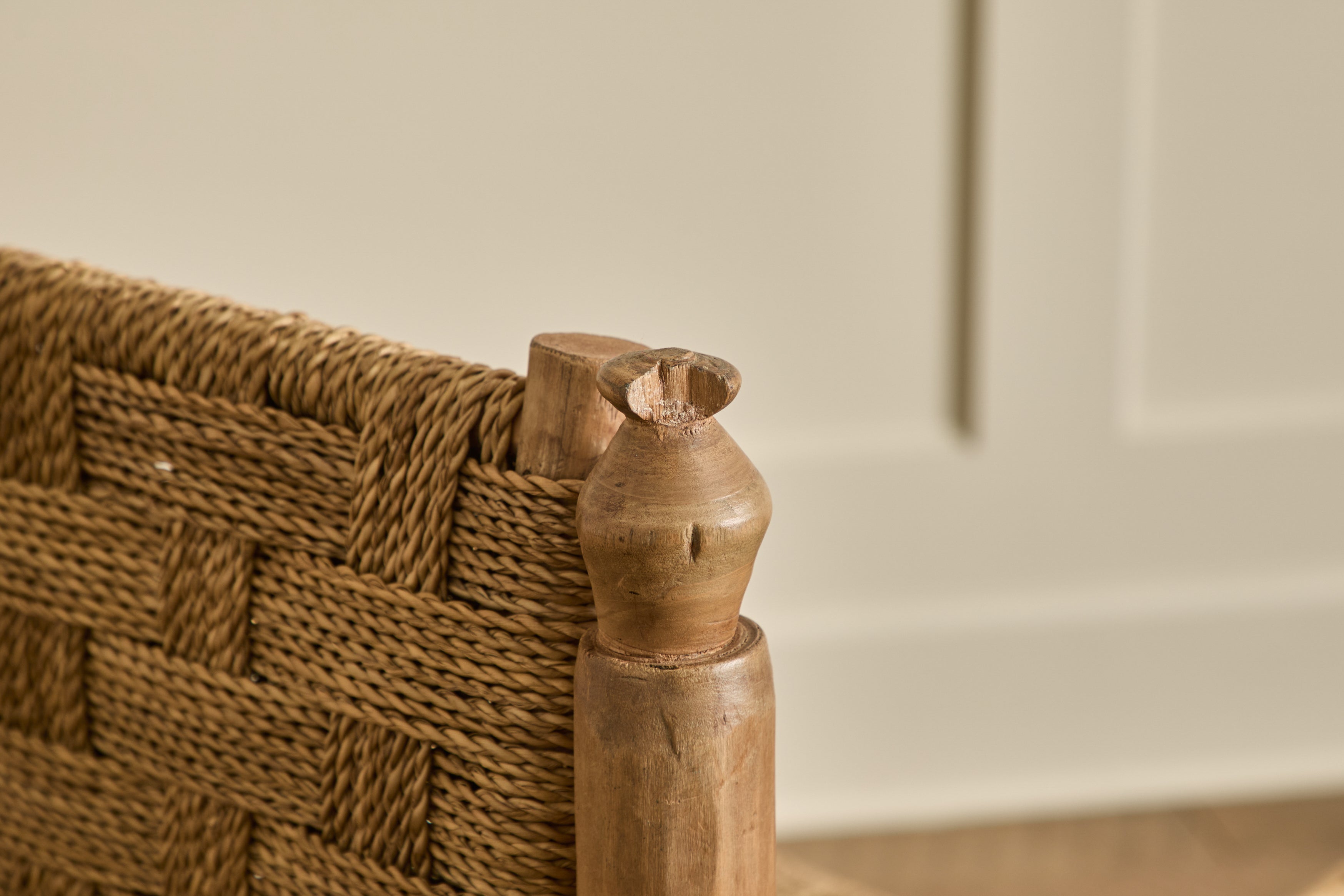 Pair of Woven Lounge Chairs