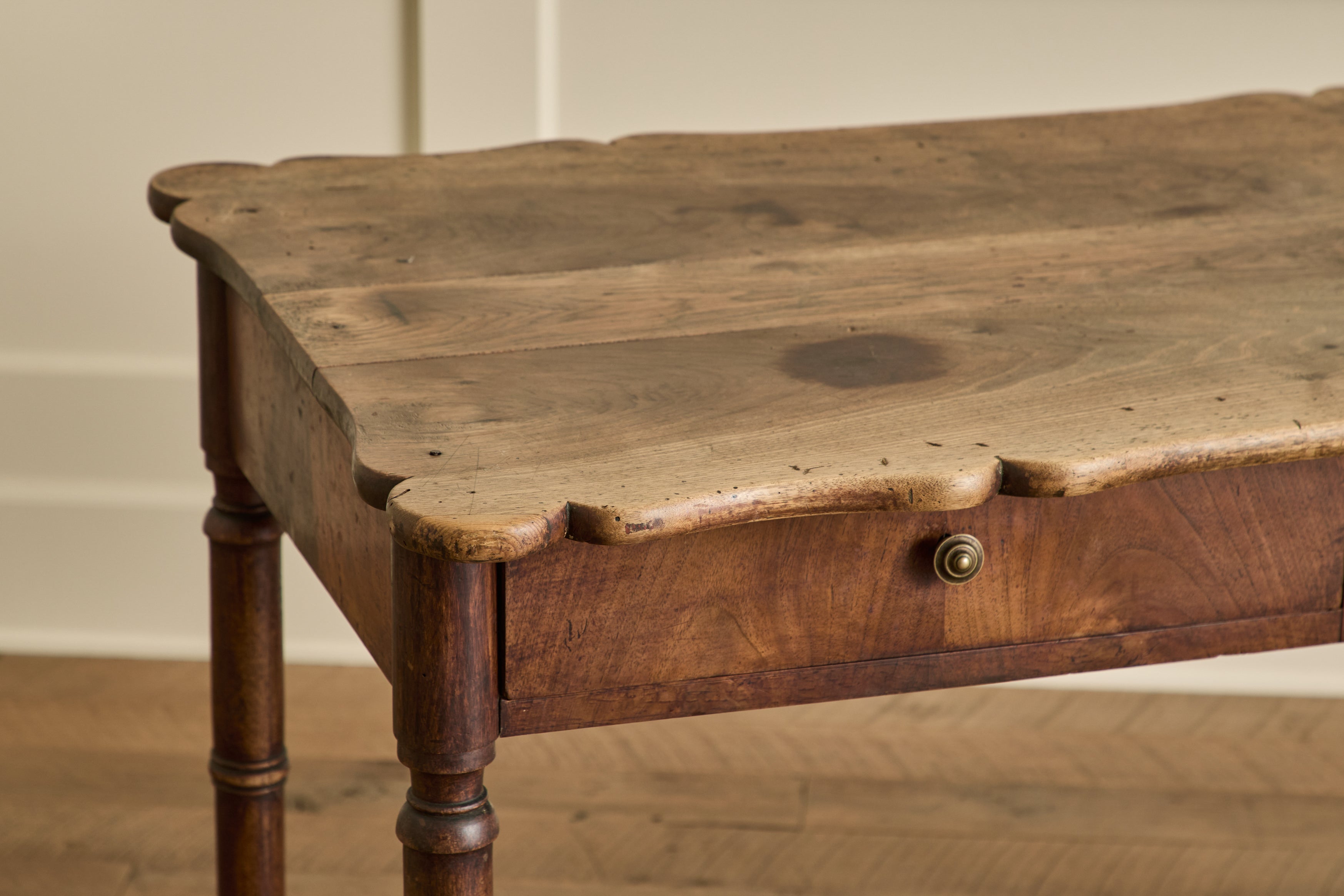 Scalloped Edge Side Table