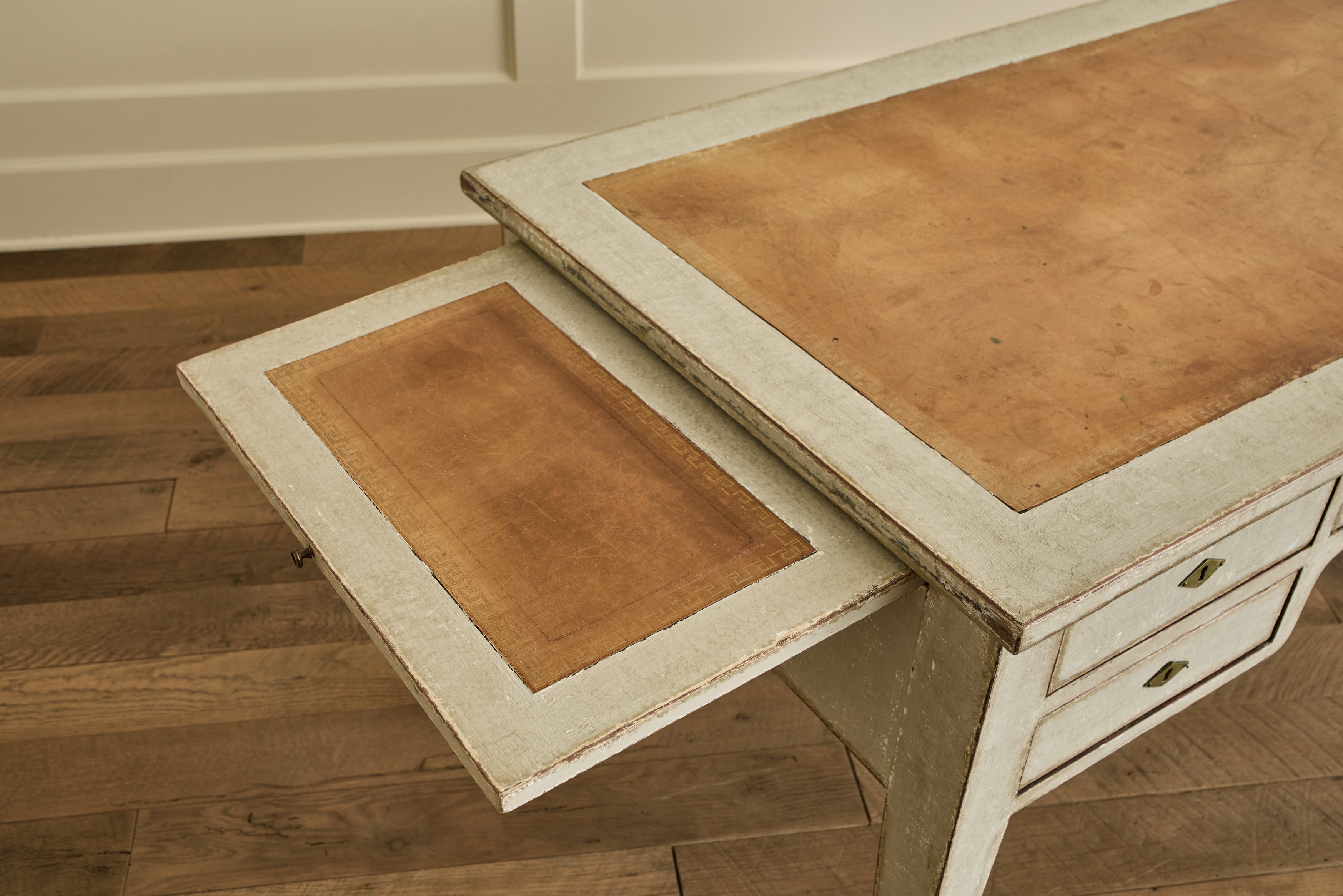 Swedish Leather Top Desk