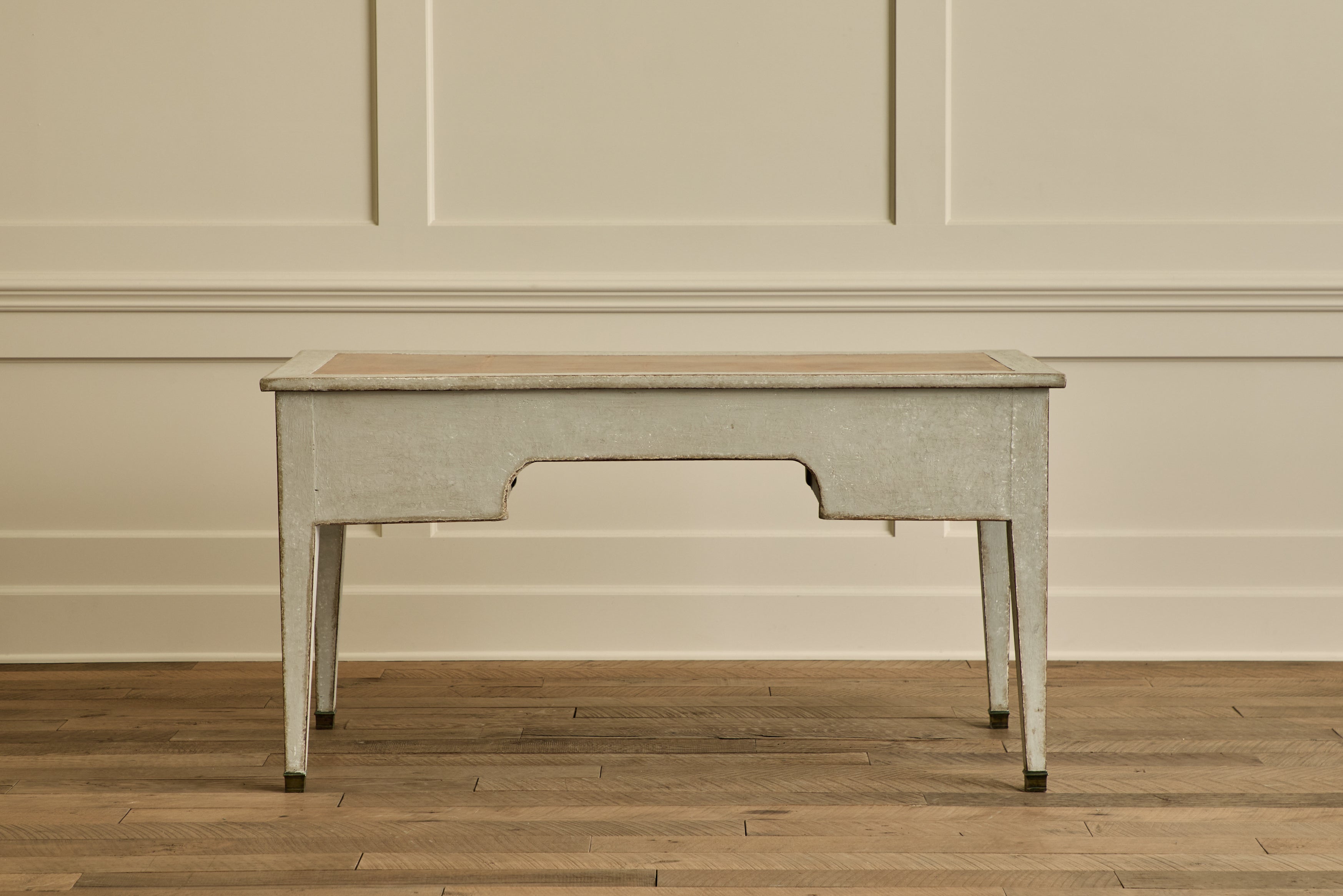 Swedish Leather Top Desk