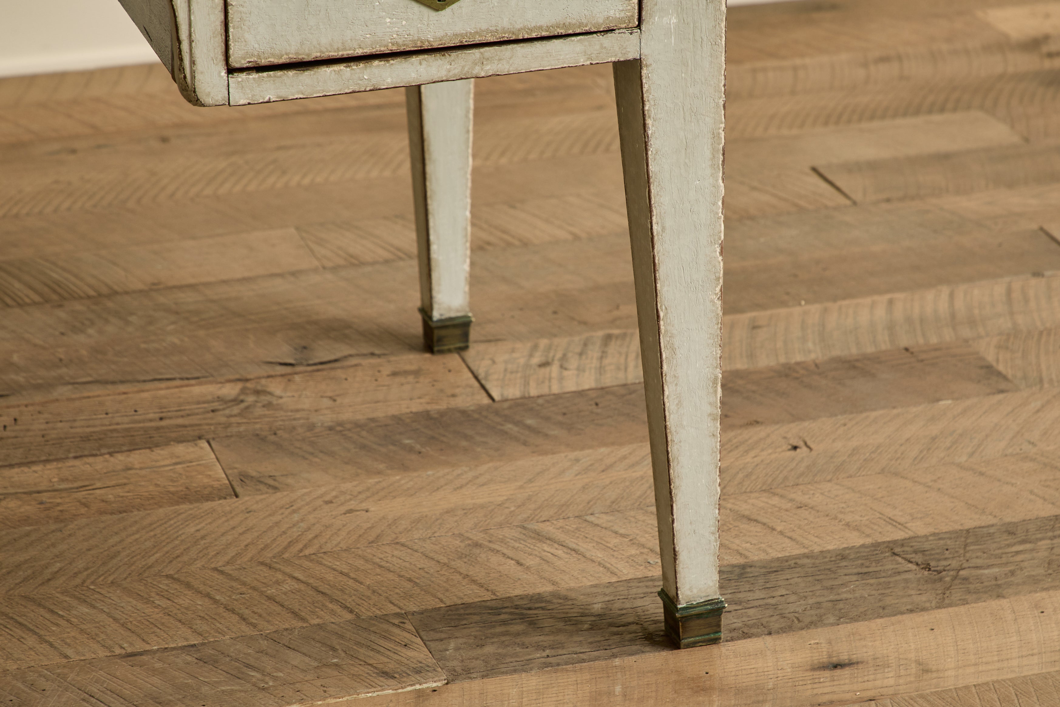 Swedish Leather Top Desk