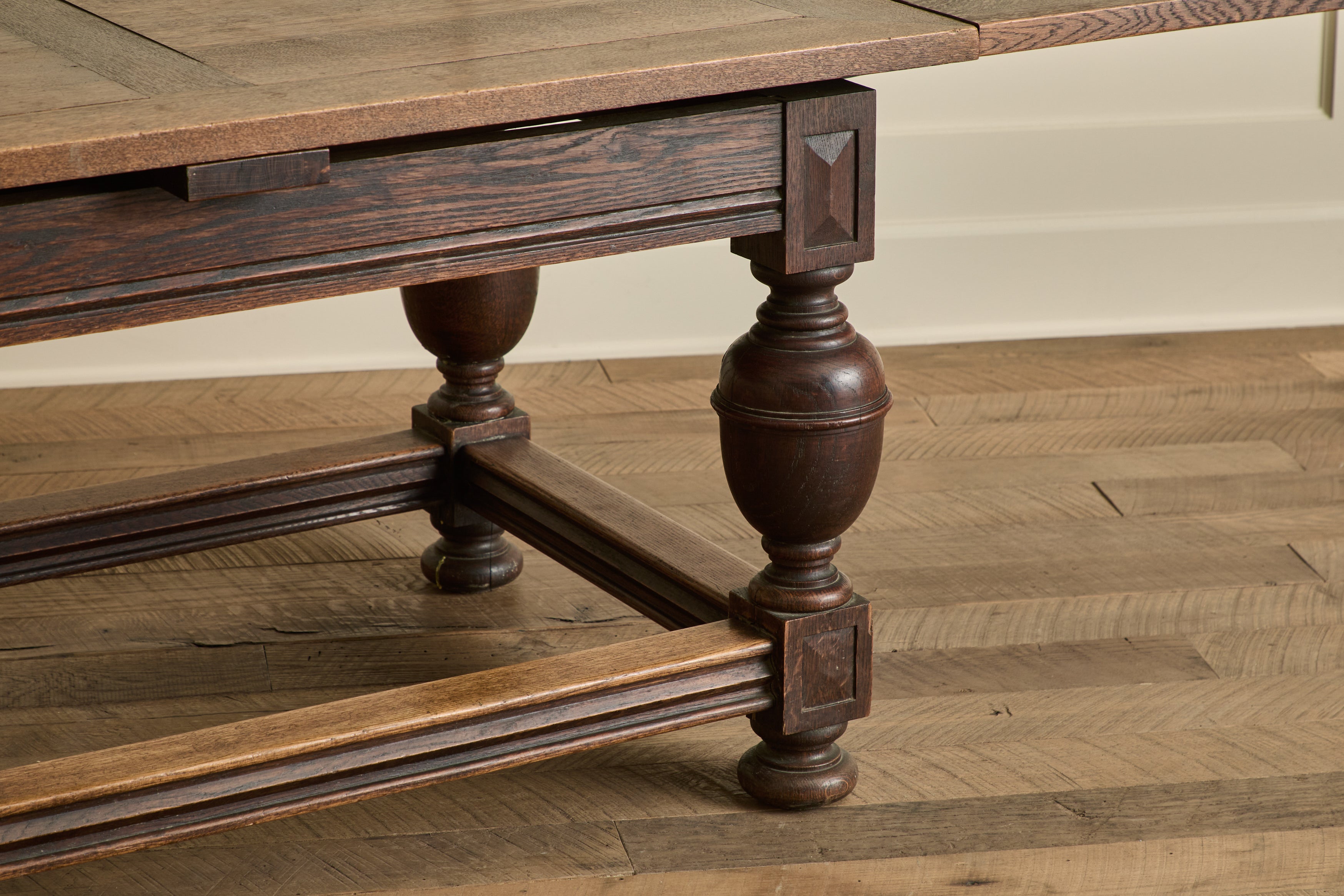 Oak Extension Hall Table