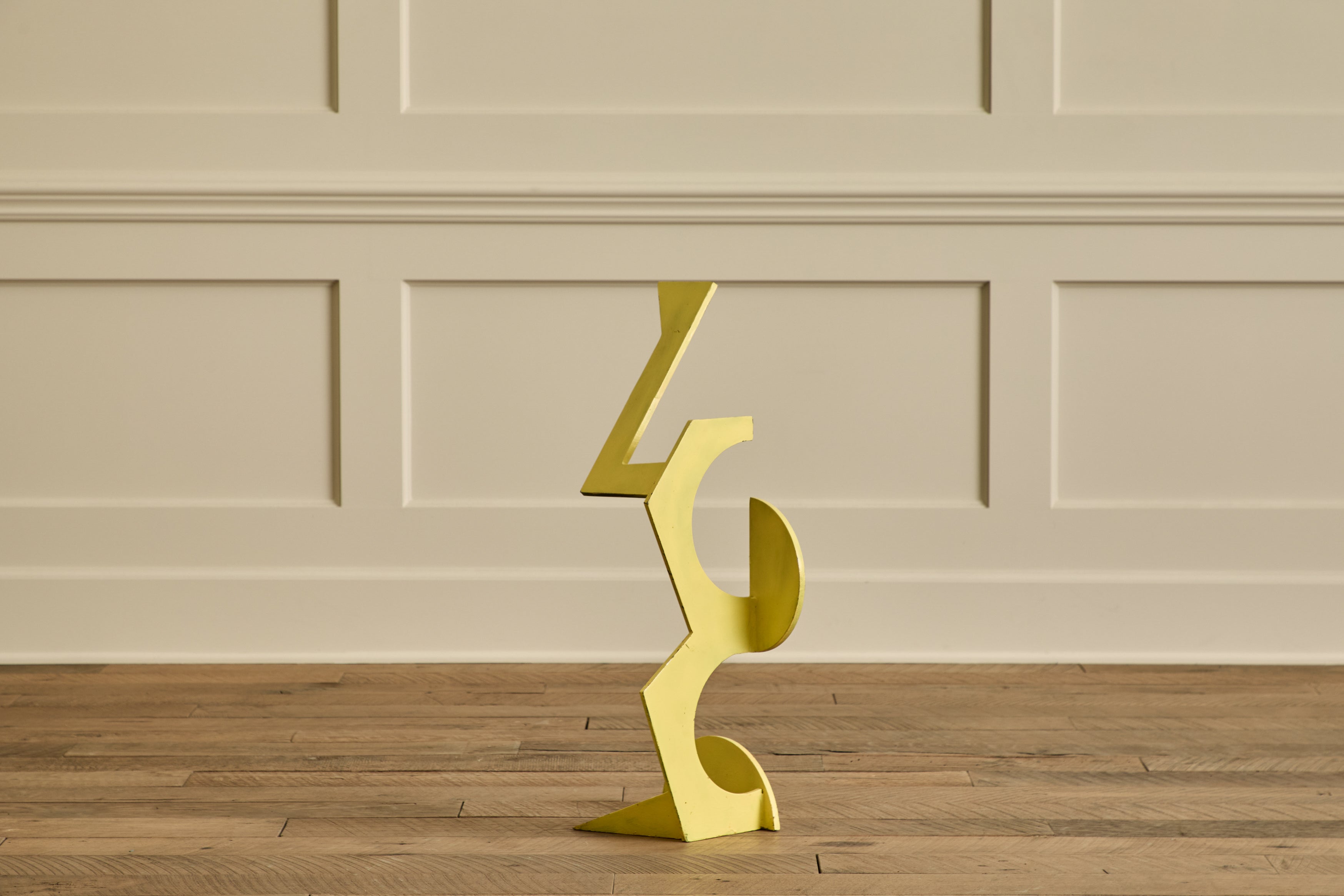 Yellow Abstract Sculpture