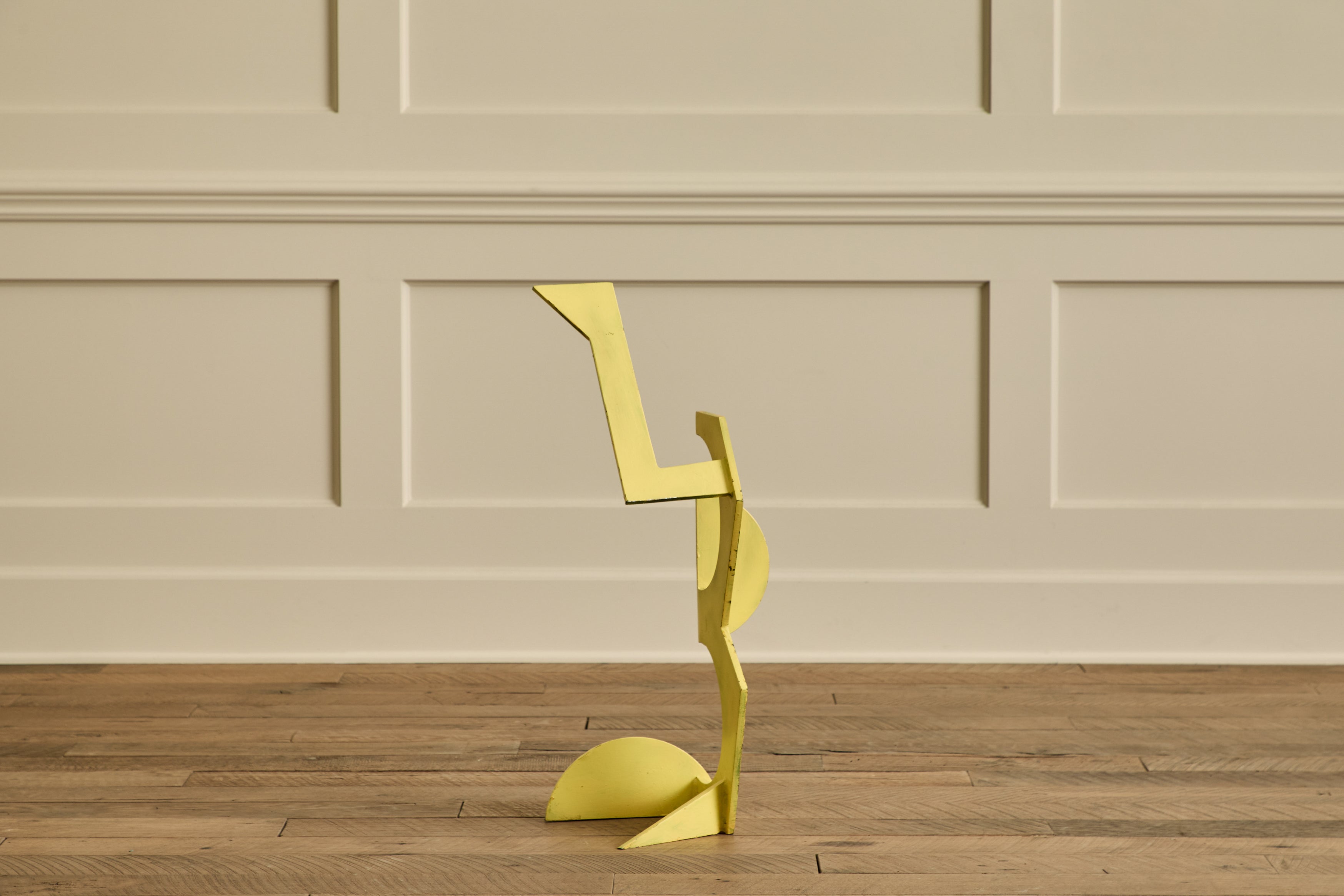 Yellow Abstract Sculpture