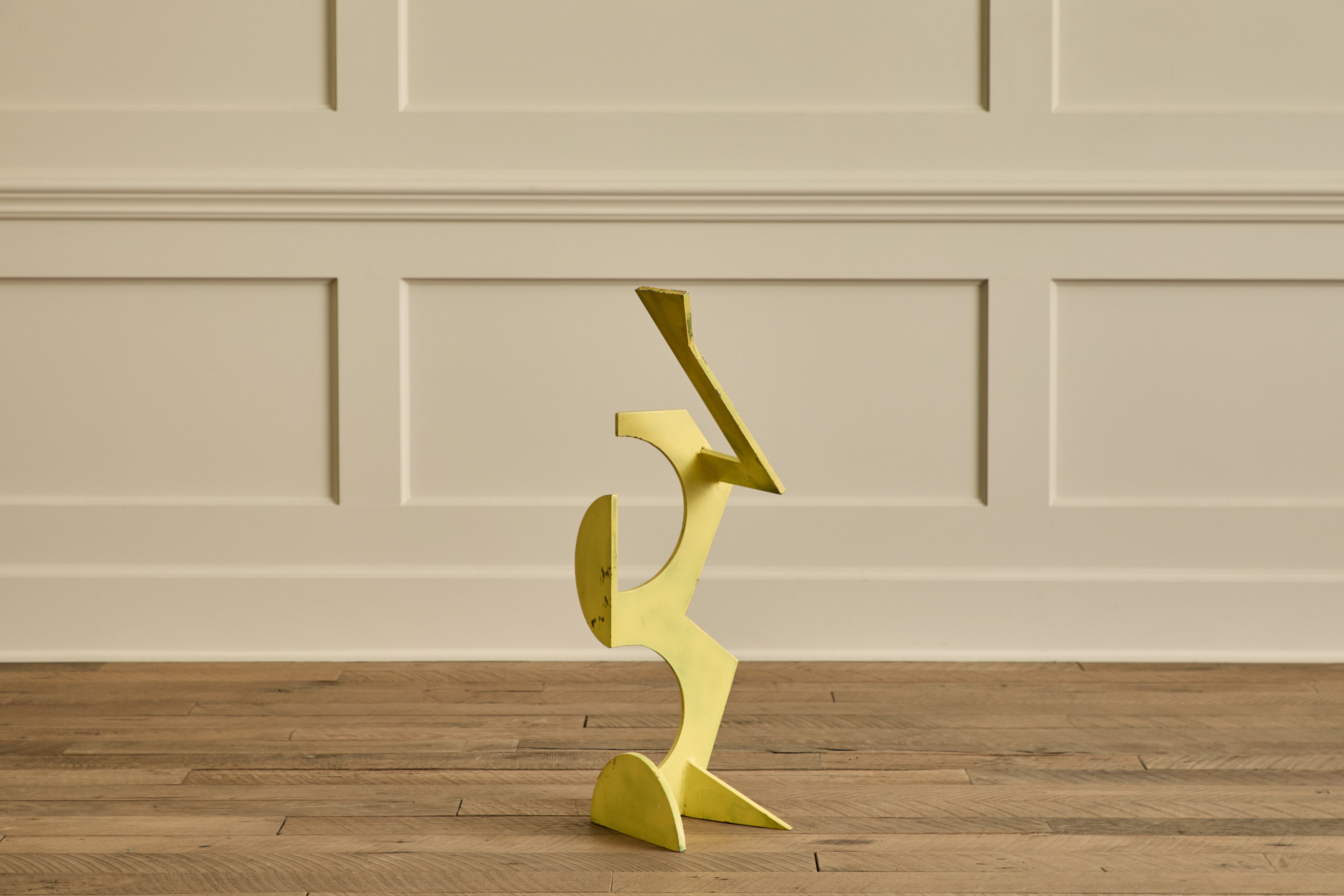 Yellow Abstract Sculpture